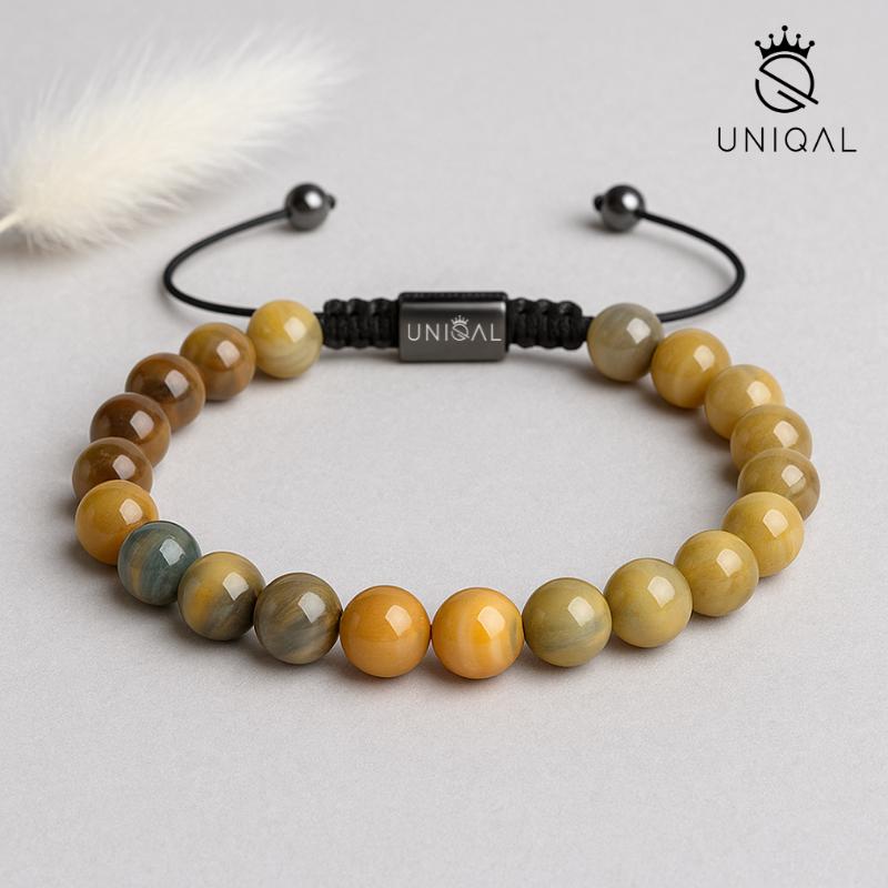 Perlenarmband Achat Mix 8mm - Mehrfarbiges Accessoire