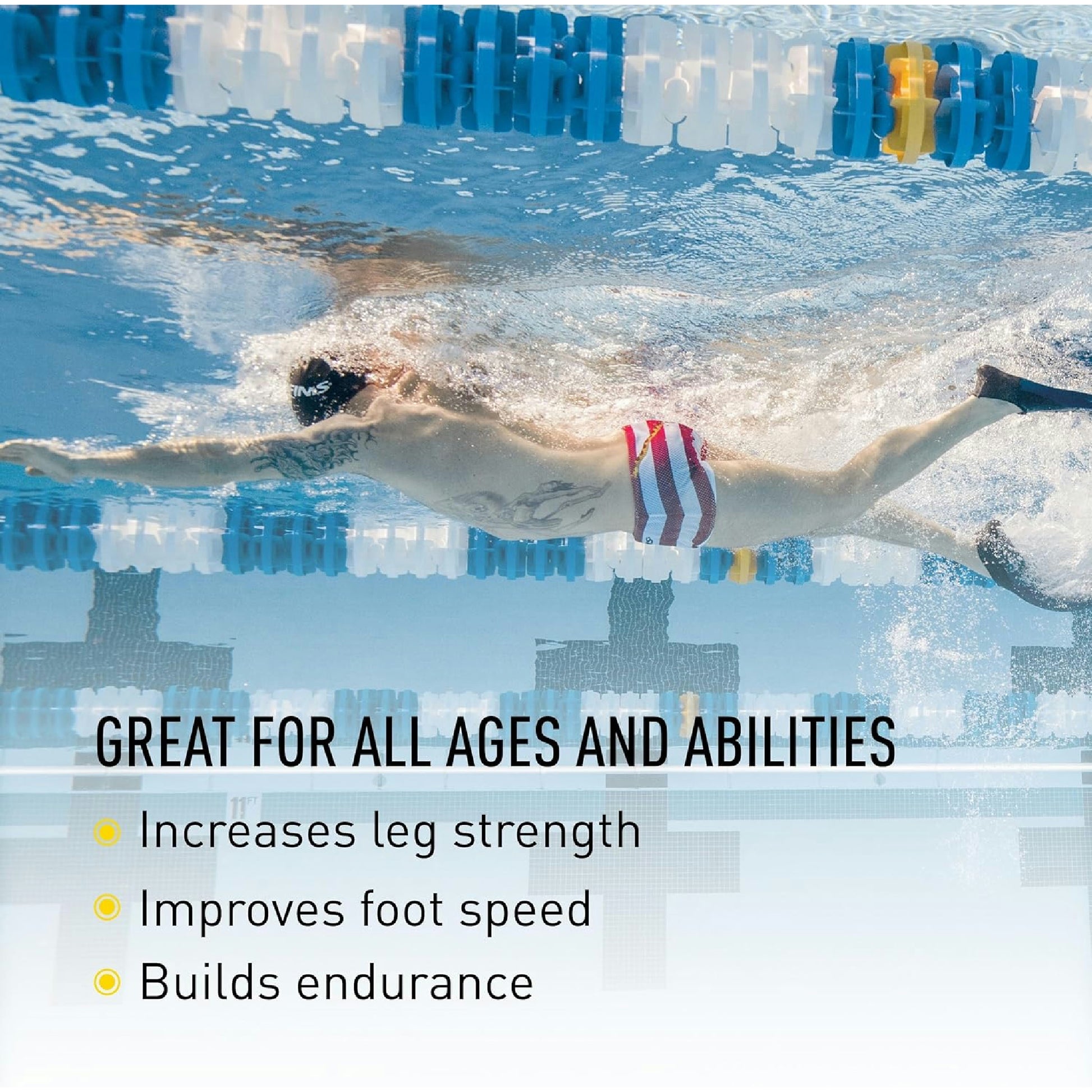 FINIS Kinder Swim Fin Floating, red/Gray, L-EU 39-42 Hauptansicht