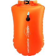 LimitlessXme Schwimmboje & Trockensack — 28l Orange. Sicherheit beim Schwimmen, Open Water und Triathlon. Swimming Buoy, Swim Bubble, Schwimm Boj aufblasbar Hauptansicht