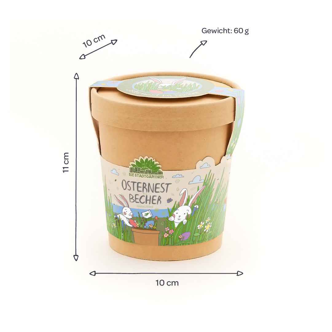 Osternest aus dem Becher