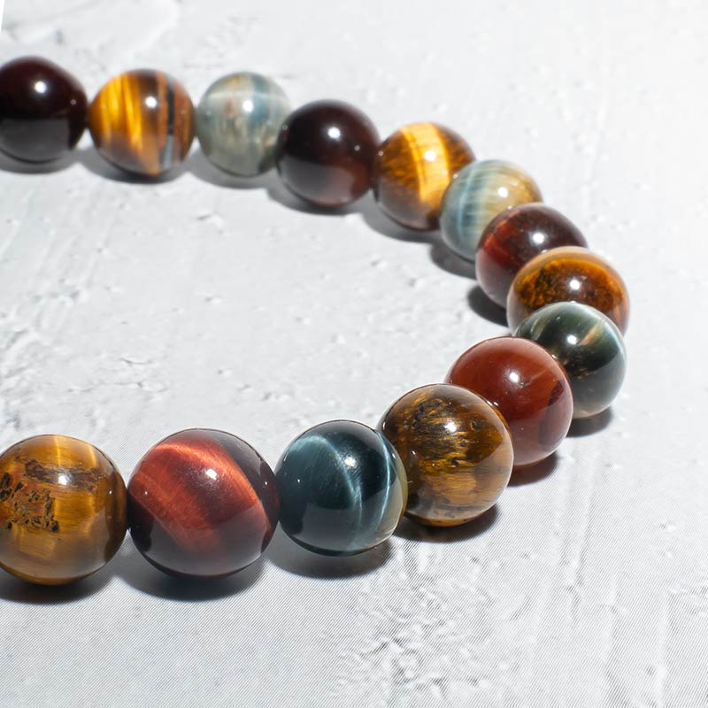 Armband aus Falkenauge und Tigerauge 8mm – Vielseitiges Schmuckstück