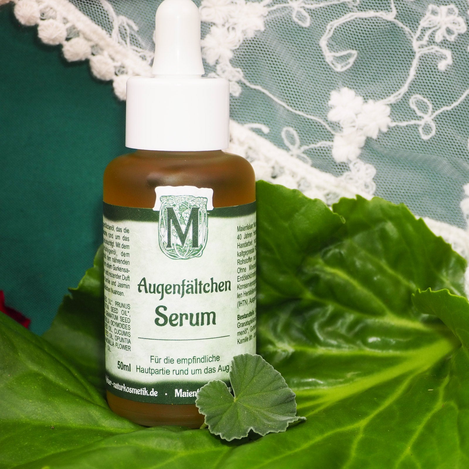 Augenfältchenserum von Maienfelser Naturkosmetik, dermatologisch getestet, mit Hyaluronsäure