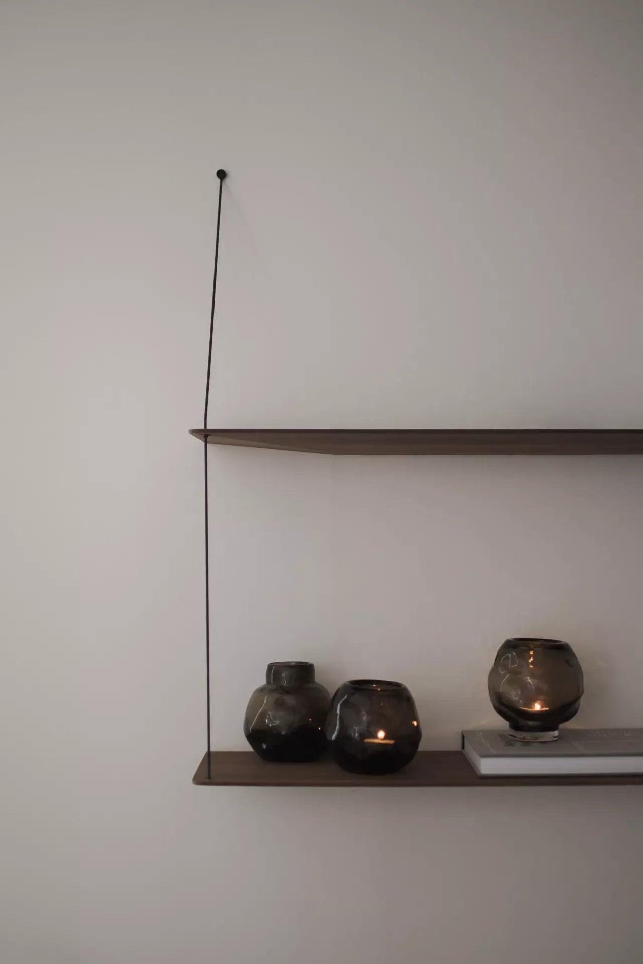 Kerzenhalter aus Glas braun 12 cm rund Teelichthalter | DBKD