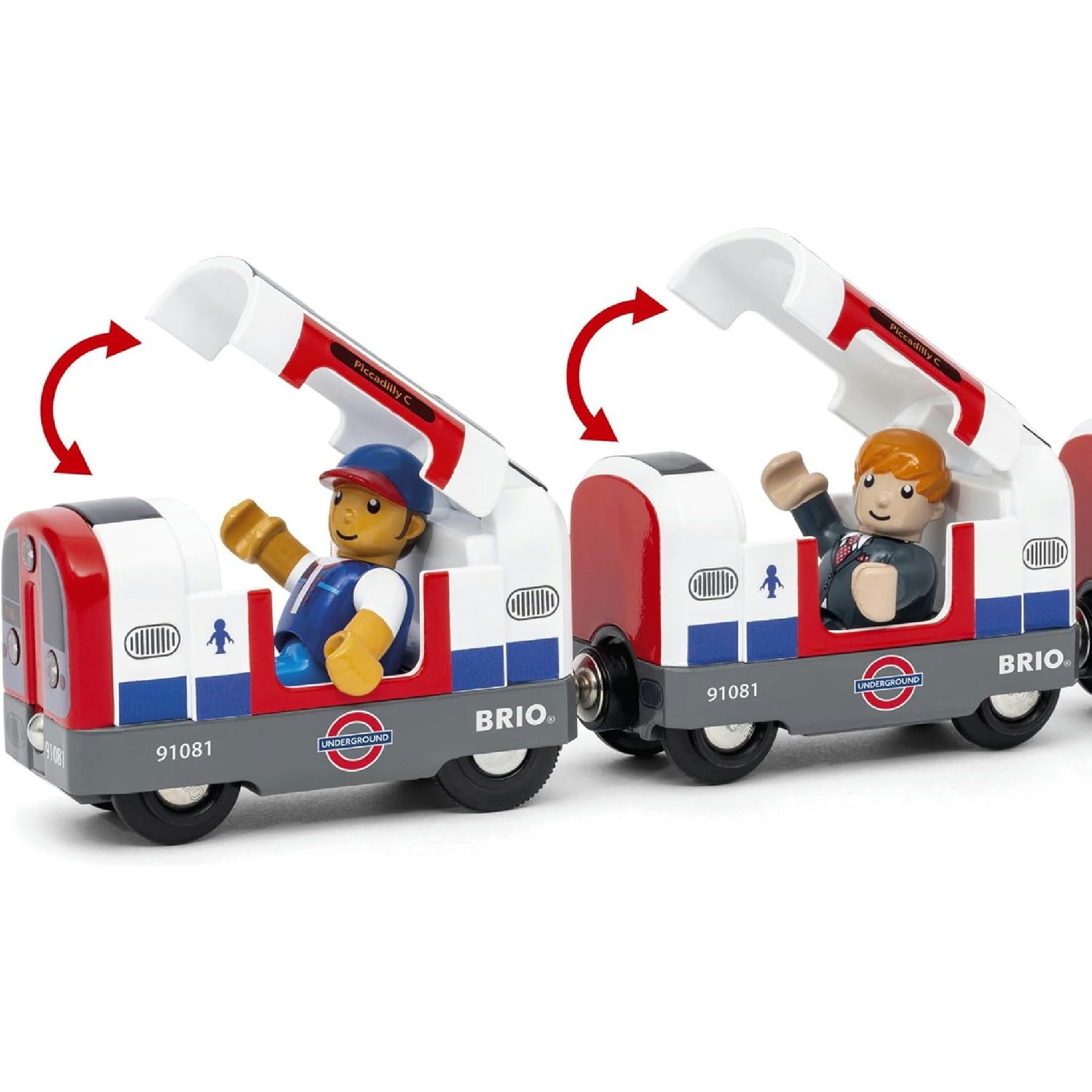 BRIO World – 36085 Trains of The World Londoner U-Bahn mit Licht und Sound | Spielzeugzug mit Licht & Sound für Kinder ab 3 Jahren Hauptansicht