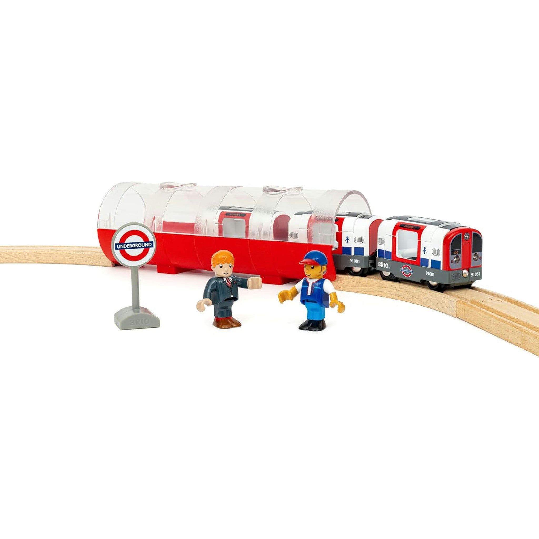 BRIO World – 36085 Trains of The World Londoner U-Bahn mit Licht und Sound | Spielzeugzug mit Licht & Sound für Kinder ab 3 Jahren Hauptansicht