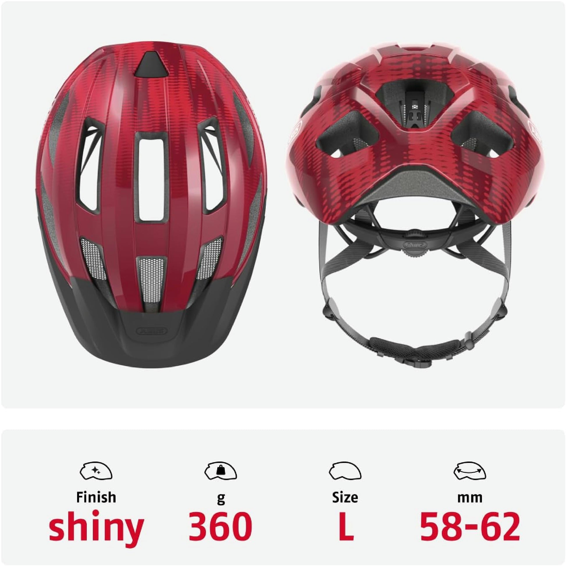 ABUS Macator Casque de Route - Casque de Vélo Sport pour Débutants - Unisexe - Rough, taille M Hauptansicht