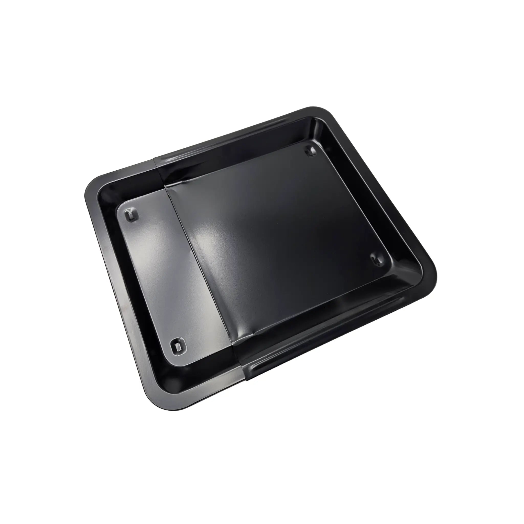 Backblech ausziehbar antihaftbeschichtet Carbonstahl 33x33-52 cm Schwarz