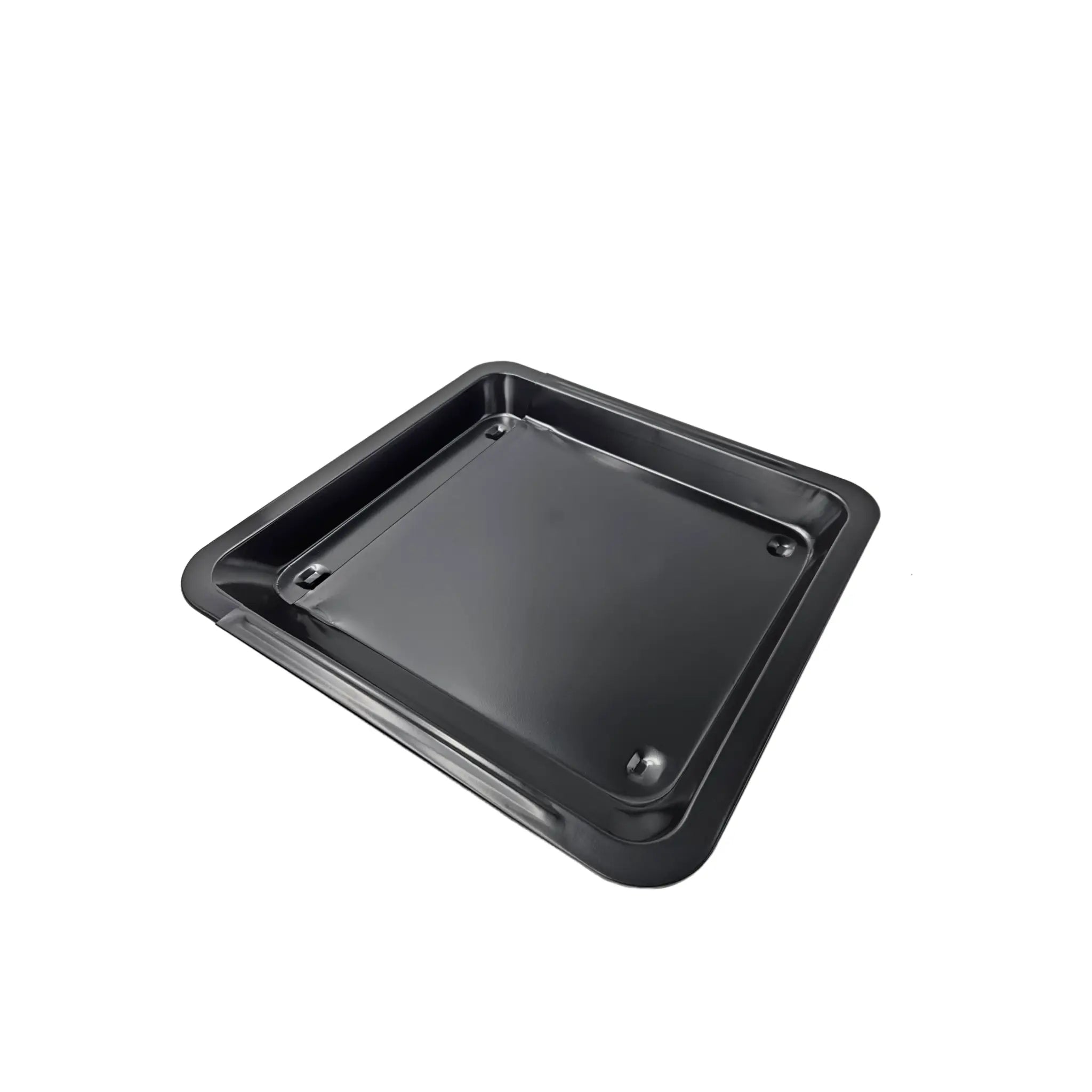 Backblech ausziehbar antihaftbeschichtet Carbonstahl 33x33-52 cm Schwarz