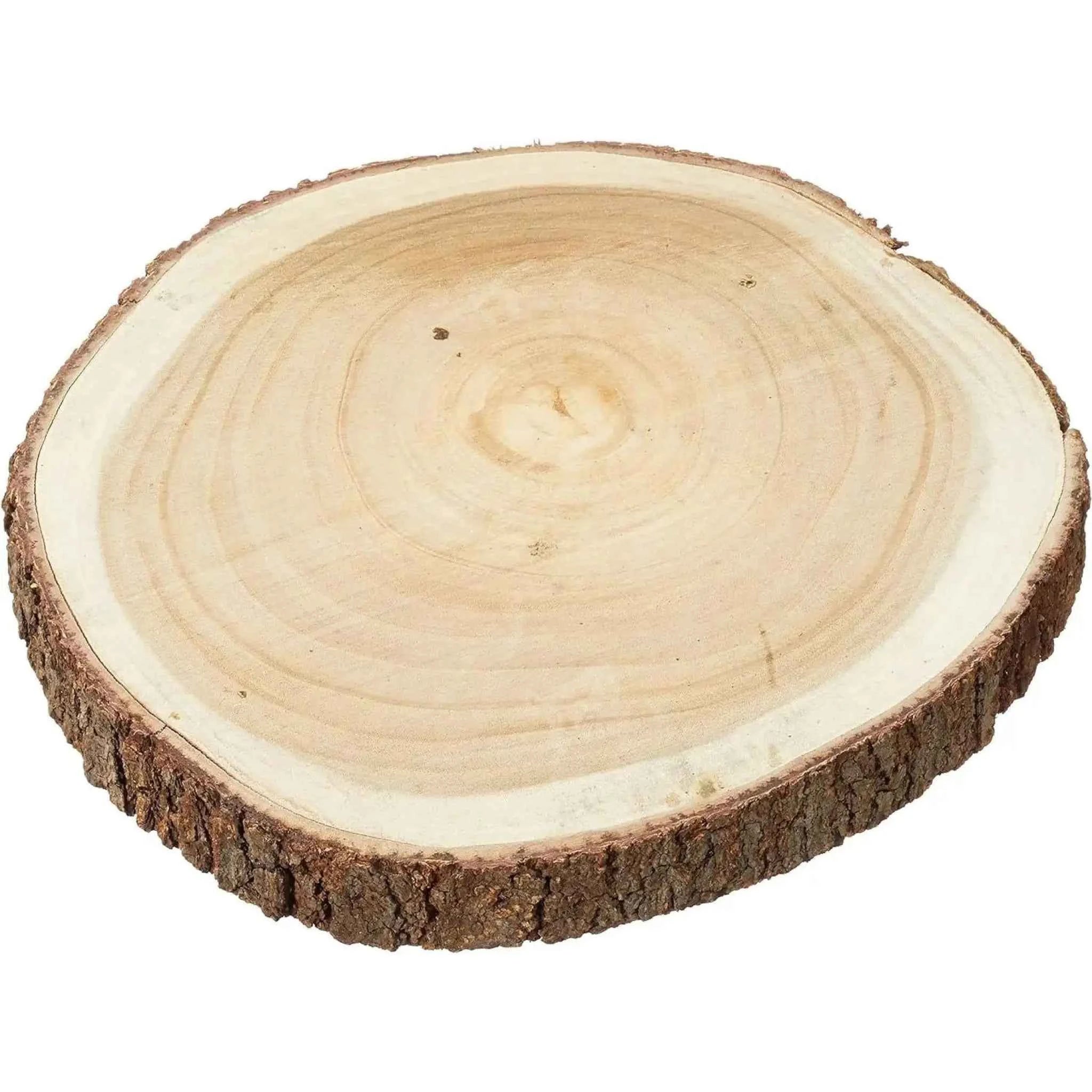 Baumscheibe Holzscheibe Dekobrett Holz Holzbrett Brett Tischdeko Tablett Ø 30 cm