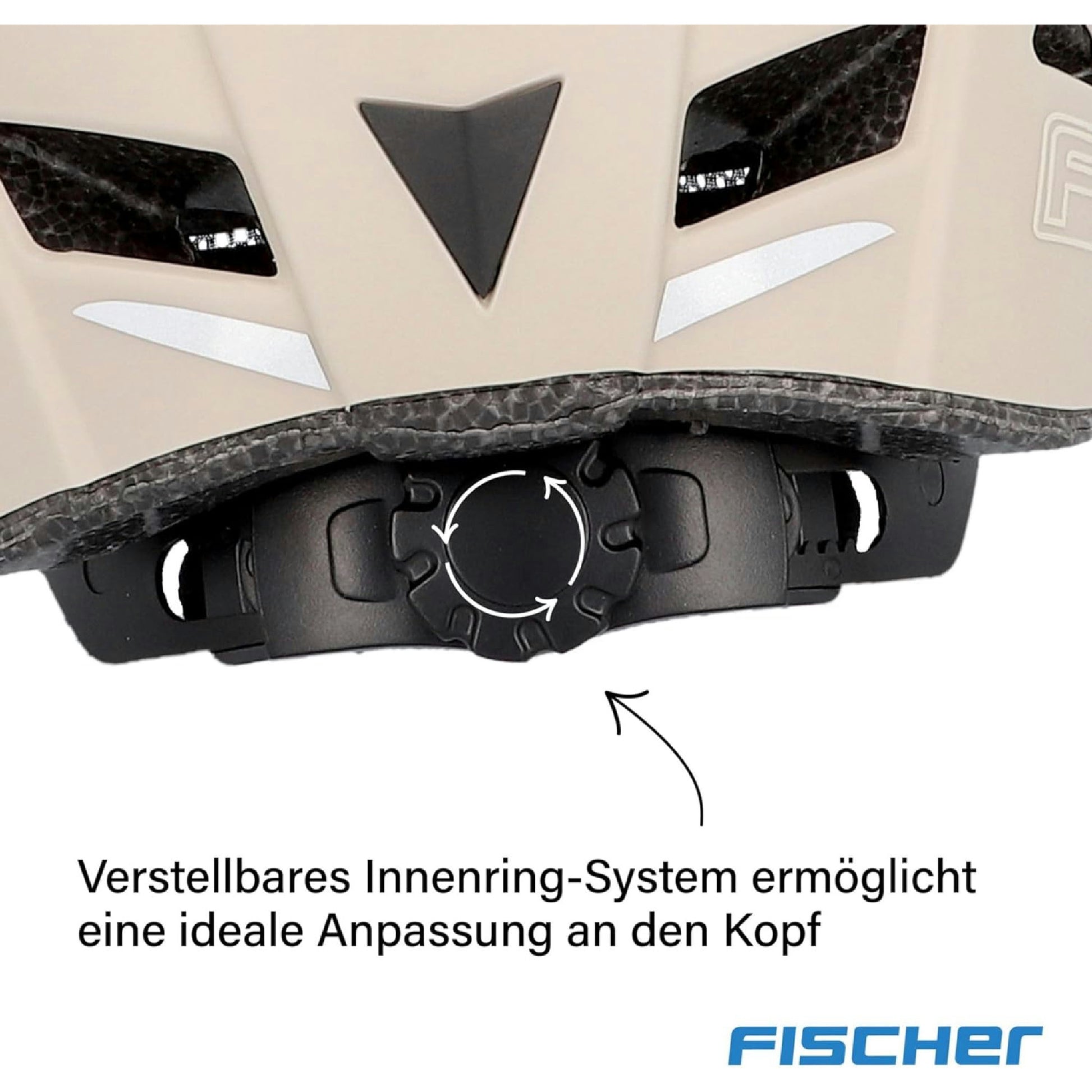FISCHER Dallas Fahrradhelm, Kunststoff, beige, S/M, 52-59 cm Hauptansicht