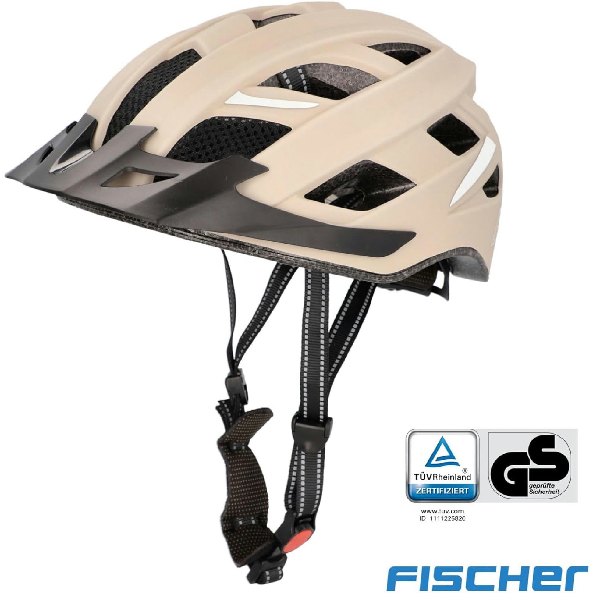 FISCHER Dallas Fahrradhelm, Kunststoff, beige, S/M, 52-59 cm Hauptansicht