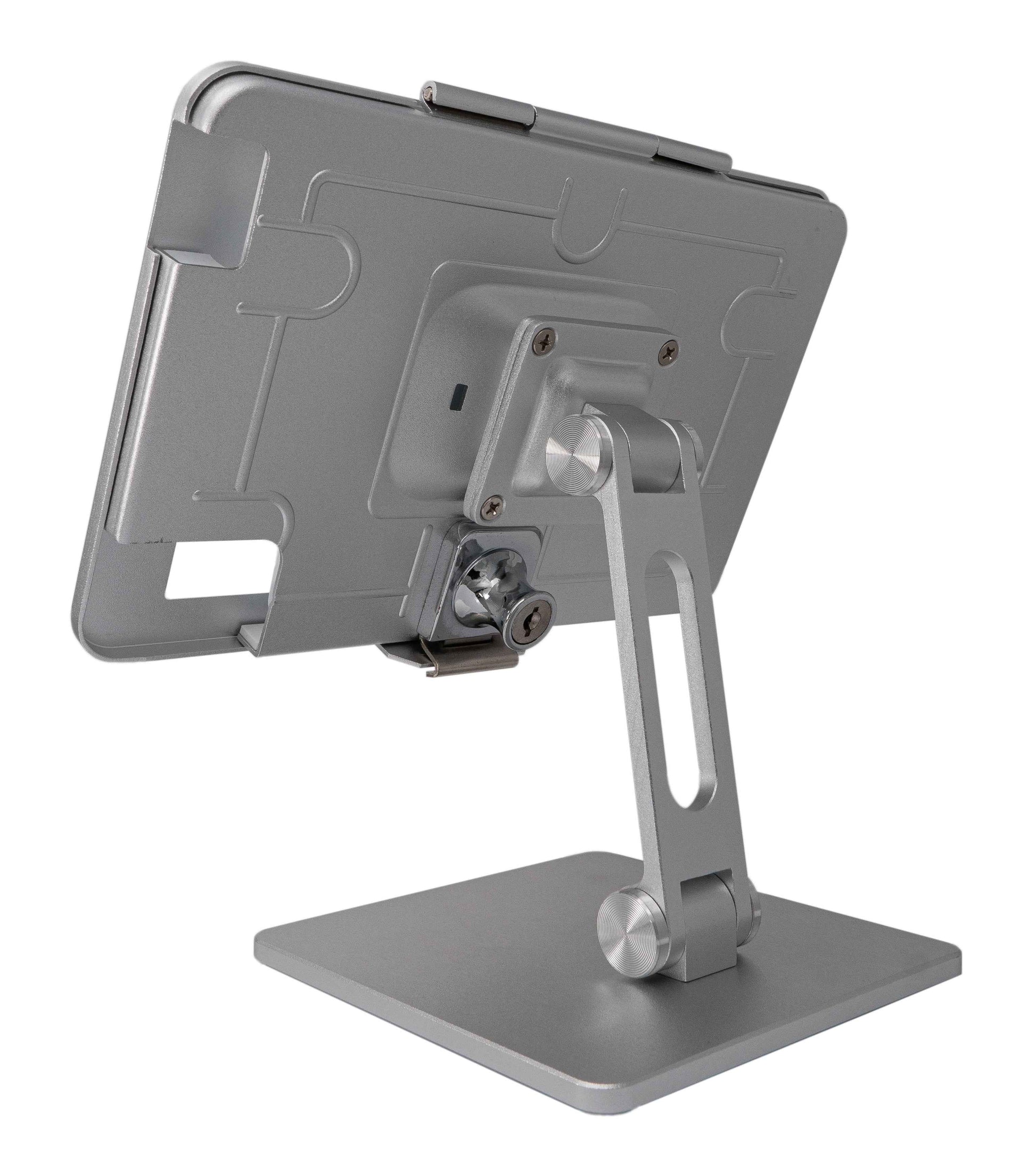 SYSTEM-S Tischhalterung 360° Ständer abschließbar für iPad Mini 6 (2021) in Grau