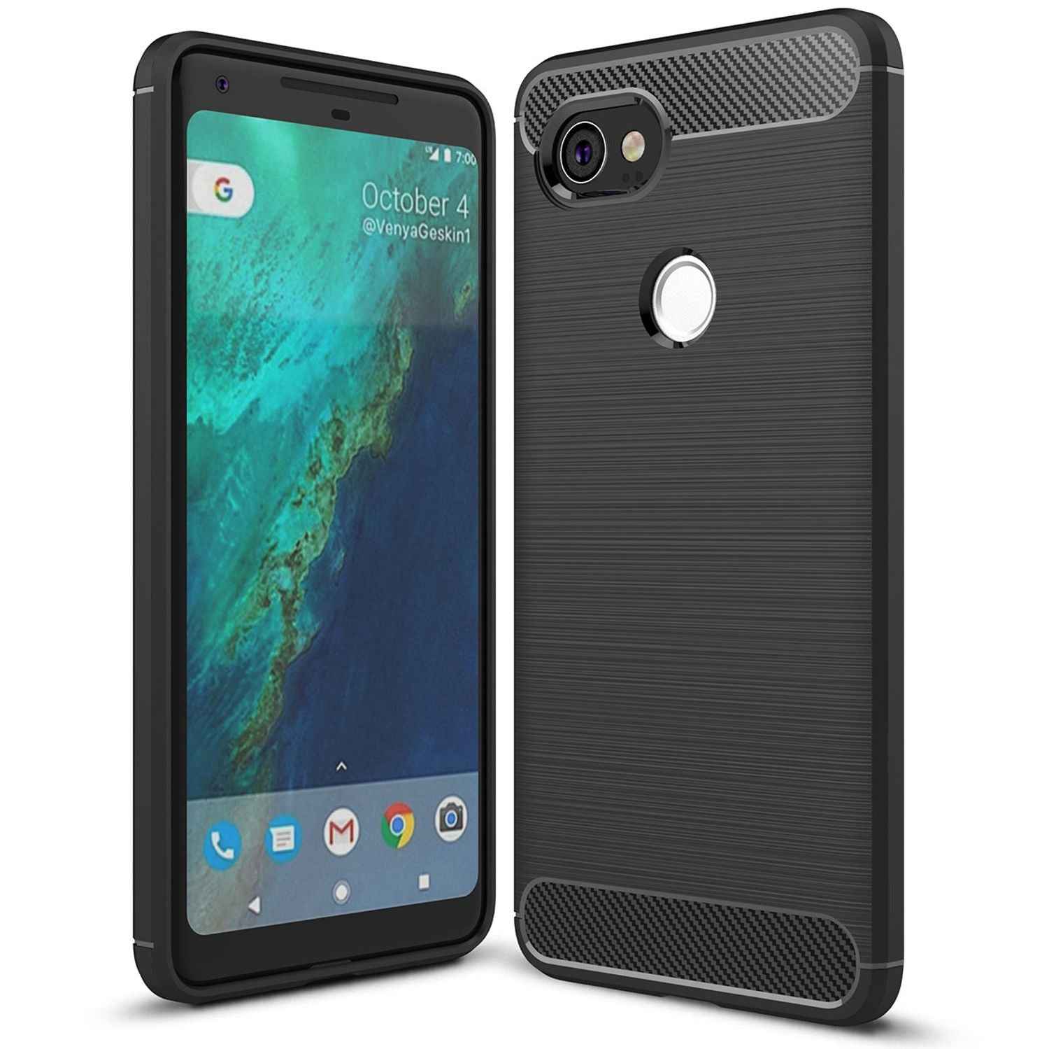 Google Pixel 2 XL Handy Hülle von NALIA, Dünnes Silikon Cover Case Phone Bumper