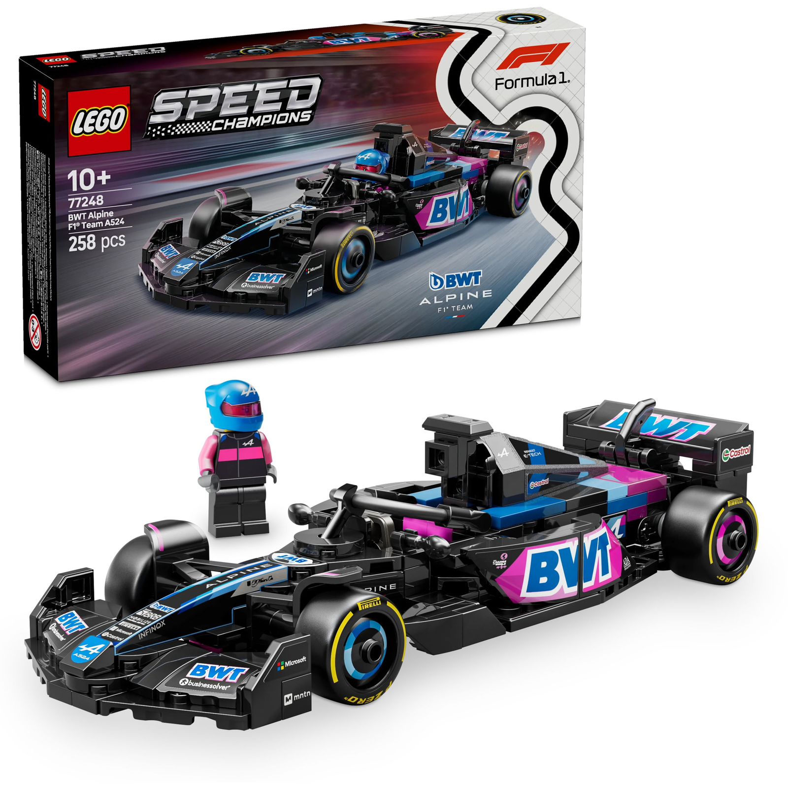 LEGO® Speed Champions BWT Alpine F1® Team A524 versenyautó 77248 (5702017816159)-0