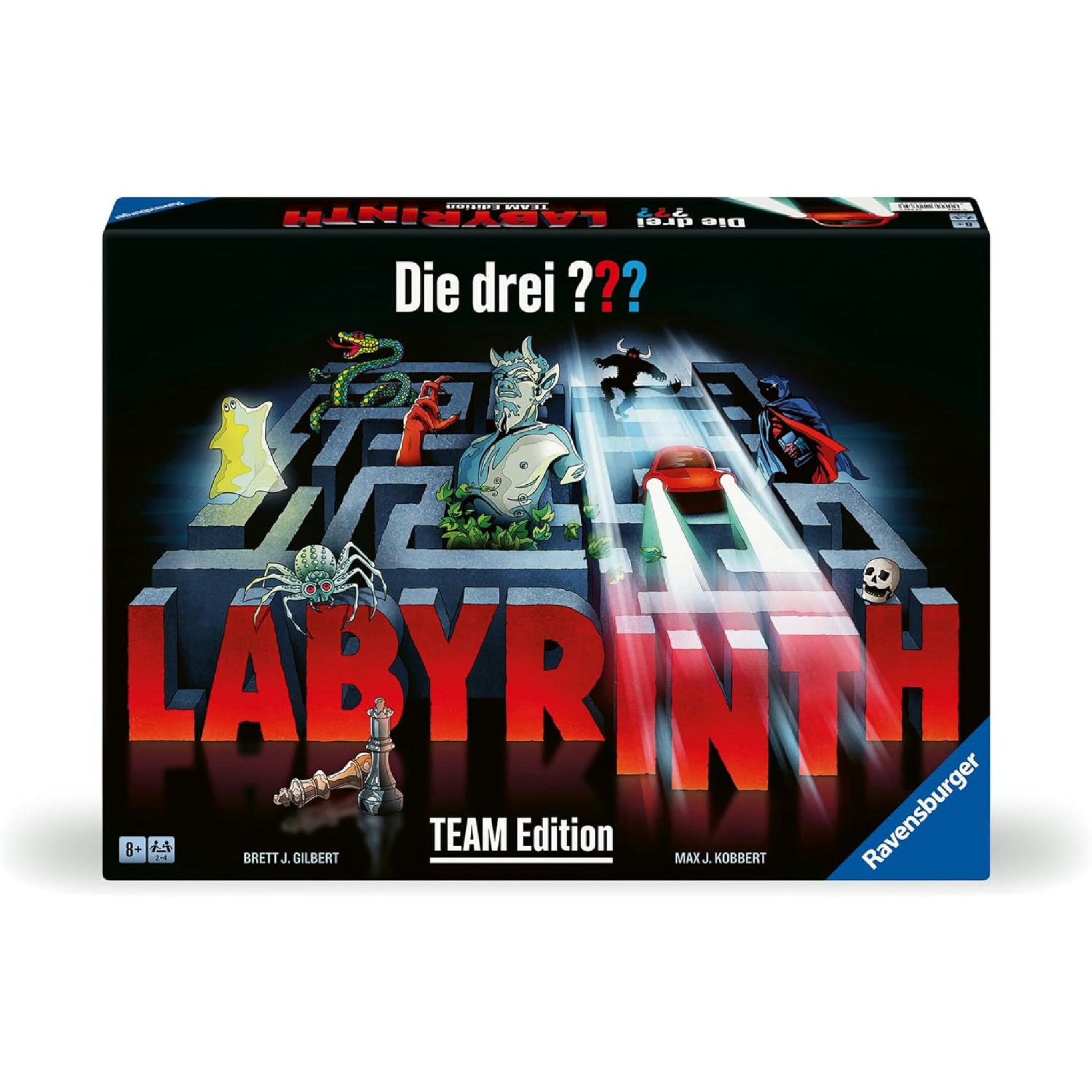 Ravensburger 22685 - Die DREI ??? Labyrinth - Team Edition - Die kooperative Variante des Spieleklassikers für 2-4 Personen ab 8 Jahren mit Justus Jonas, Peter Shaw und Bob Andrews Hauptansicht