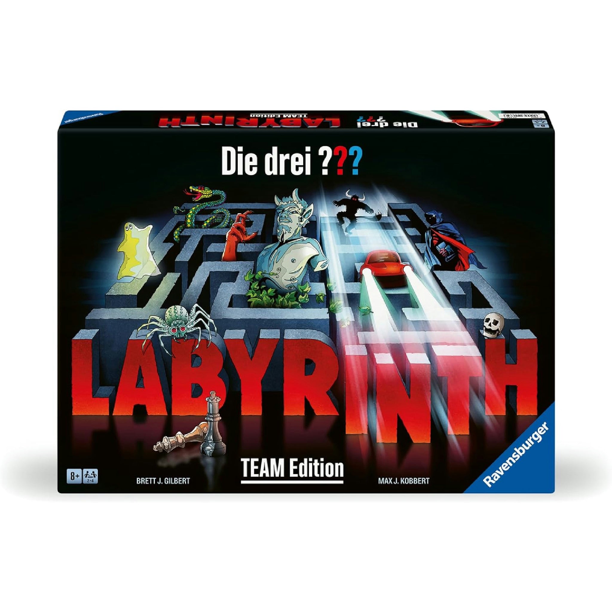 Ravensburger 22685 - Die DREI ??? Labyrinth - Team Edition - Die kooperative Variante des Spieleklassikers für 2-4 Personen ab 8 Jahren mit Justus Jonas, Peter Shaw und Bob Andrews Hauptansicht