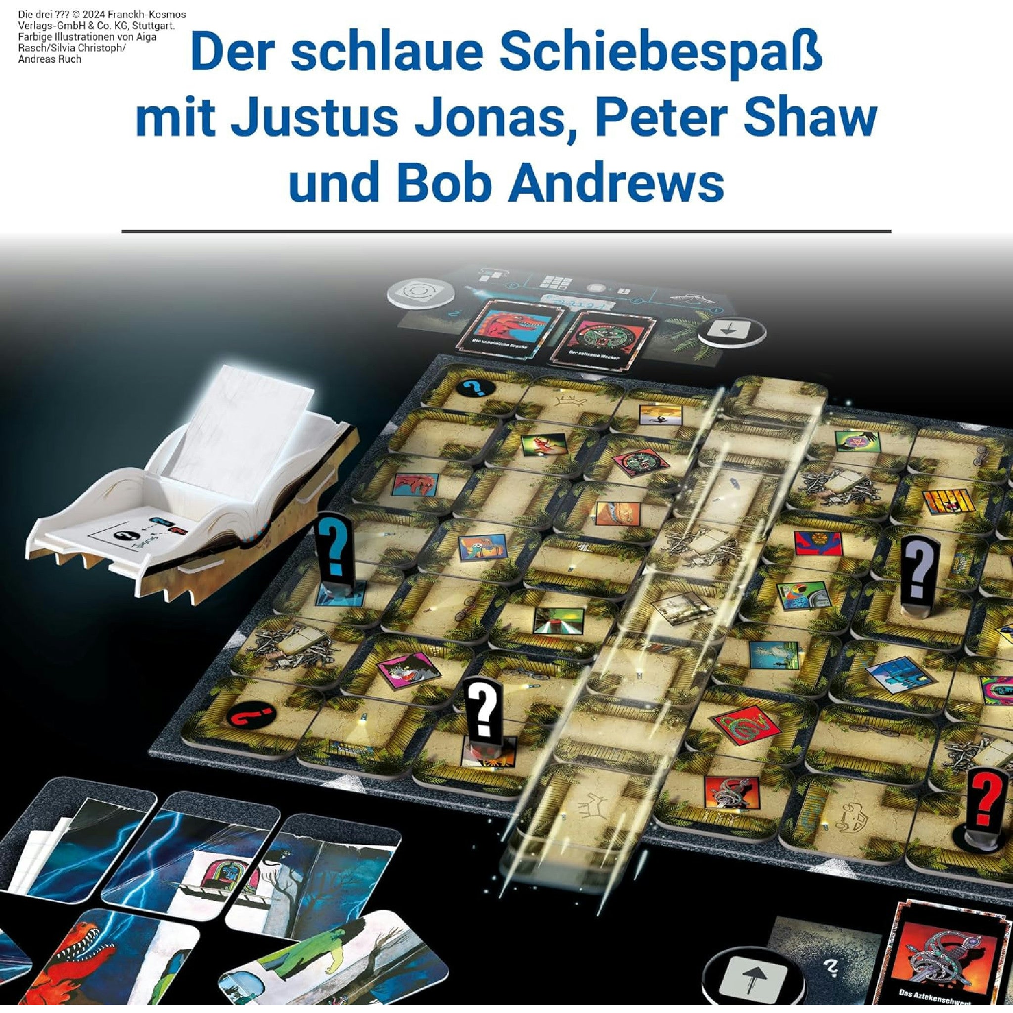 Ravensburger 22685 - Die DREI ??? Labyrinth - Team Edition - Die kooperative Variante des Spieleklassikers für 2-4 Personen ab 8 Jahren mit Justus Jonas, Peter Shaw und Bob Andrews Hauptansicht