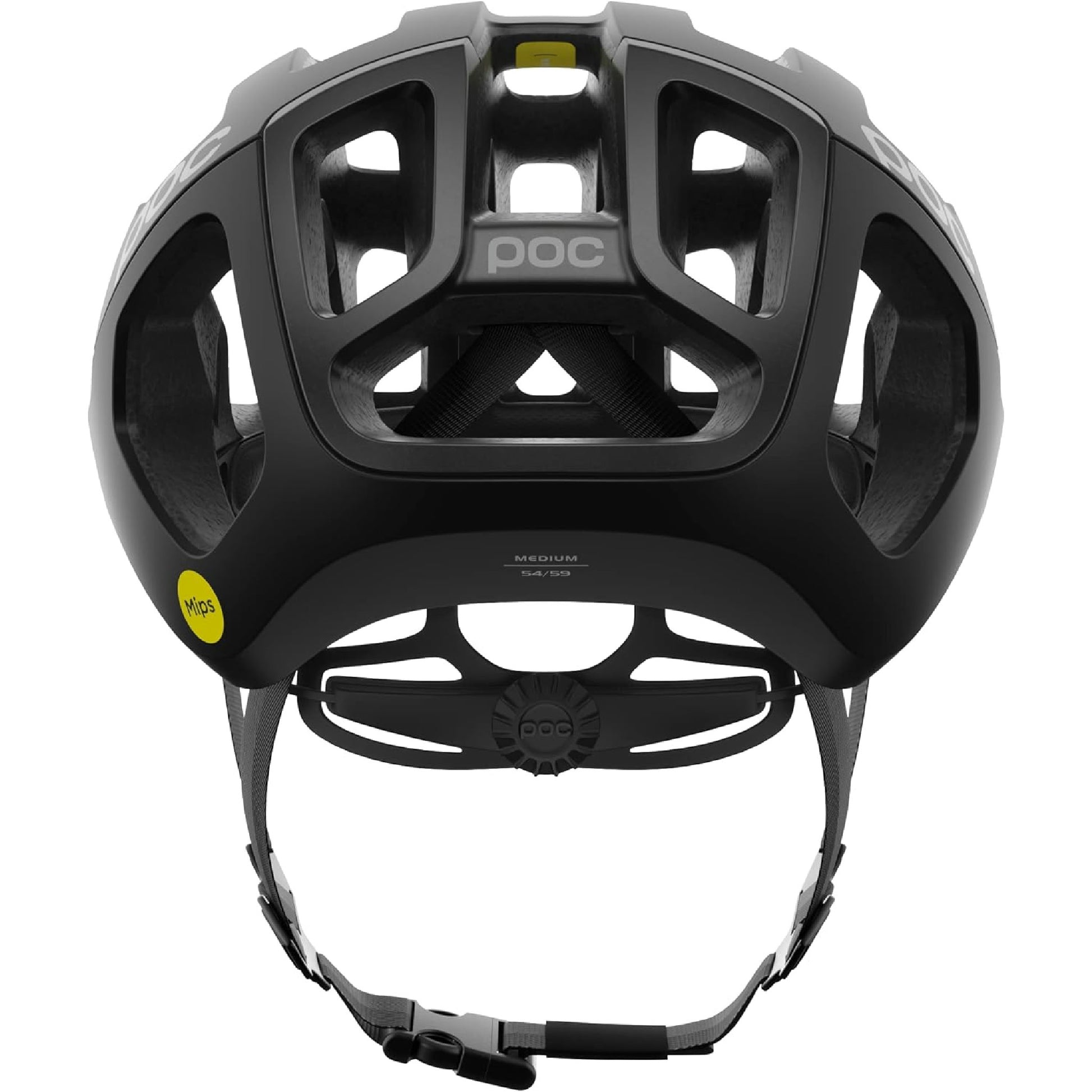 POC Ventral AIR MIPS Rennradhelm - Fahrradhelm mit präzisen Belüftungsöffnungen und integrierten Kanälen für einen kontrollierten Lufteintritt, Uranium Black Matt Hauptansicht