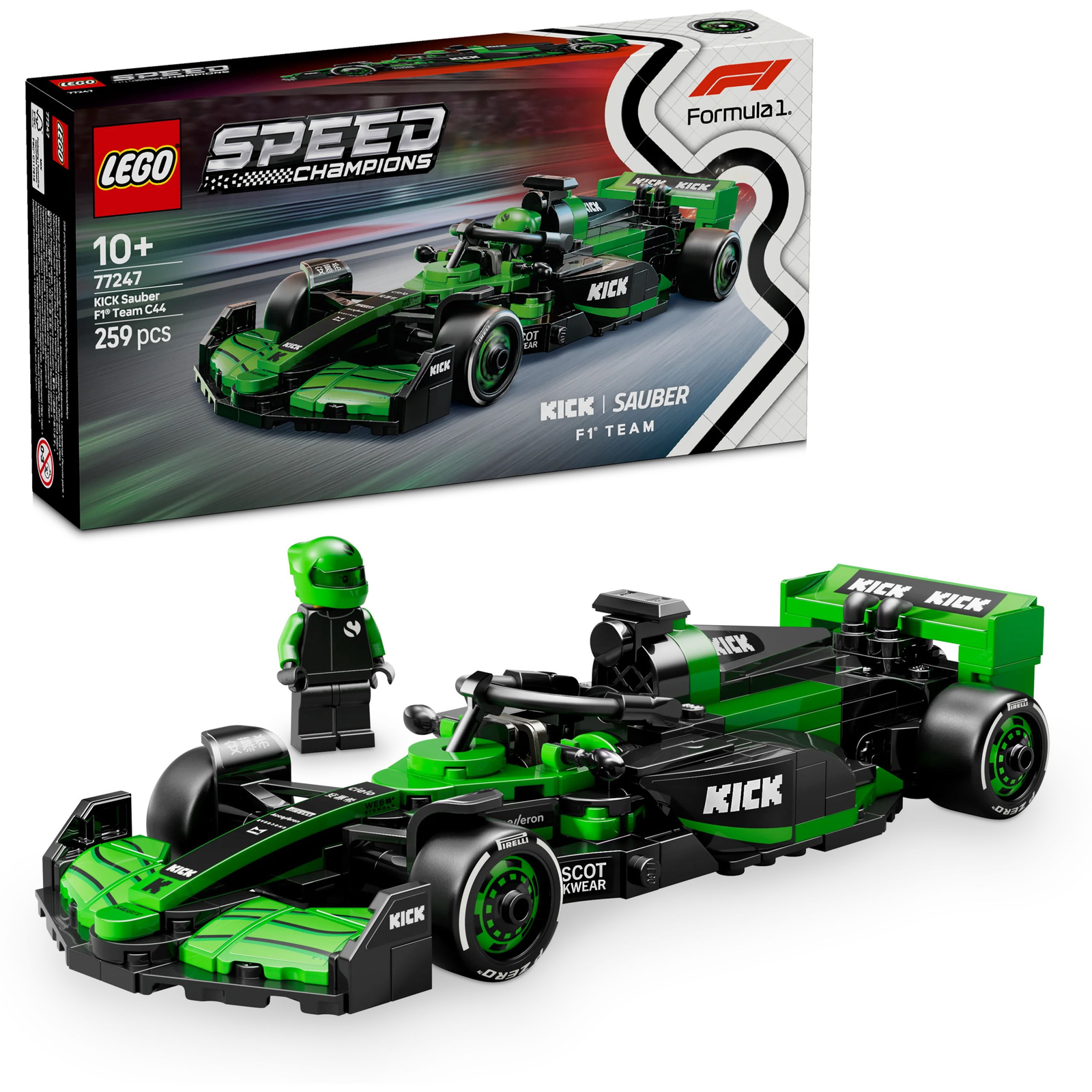 LEGO® Speed Champions KICK Sauber F1® Team C44 versenyautó 77247 (5702017816142)-0