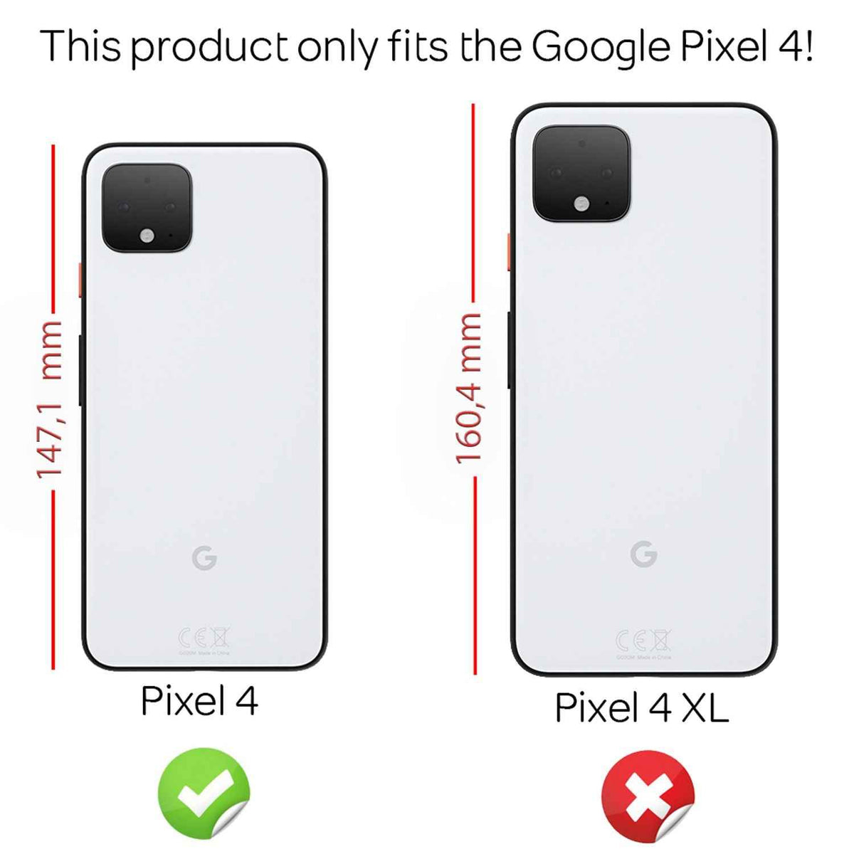 NALIA Schutzglas für Google Pixel 4 Glas, 9H Full-Cover Screen Display Schutz