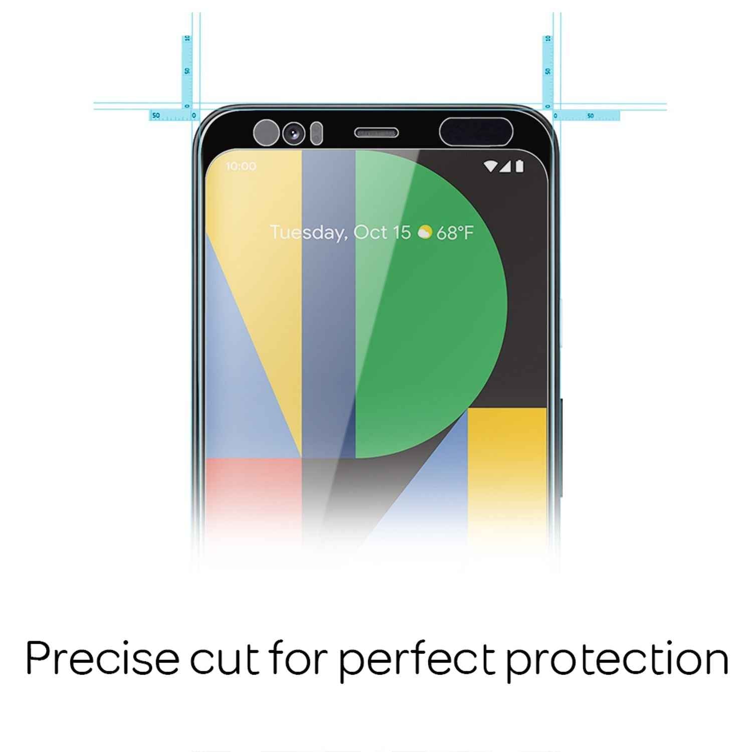 NALIA Schutzglas für Google Pixel 4 Glas, 9H Full-Cover Screen Display Schutz