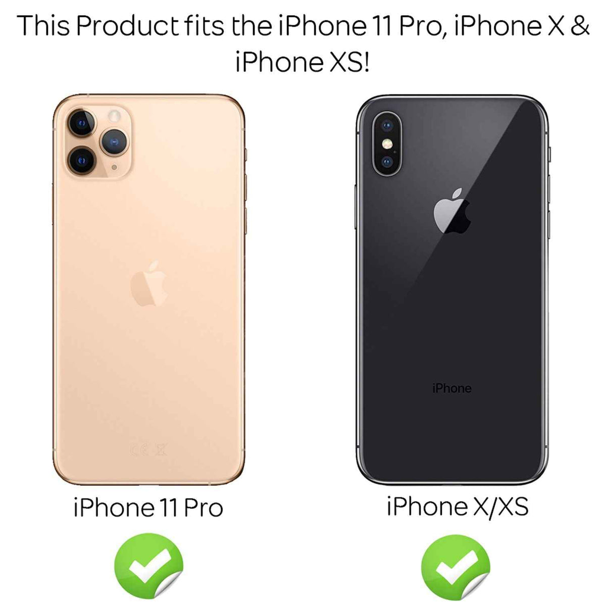 NALIA (2x) Schutzglas & Applikator - Set für iPhone 11 Pro / X / Xs, Handyschutz