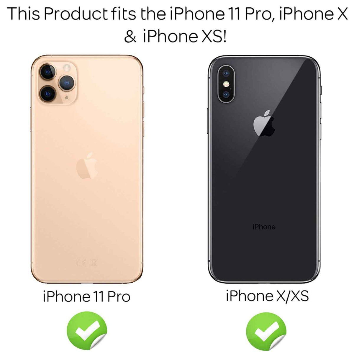 NALIA (2x) Schutzglas & Applikator für iPhone 11 Pro / X / Xs, 9H Tempered Glass