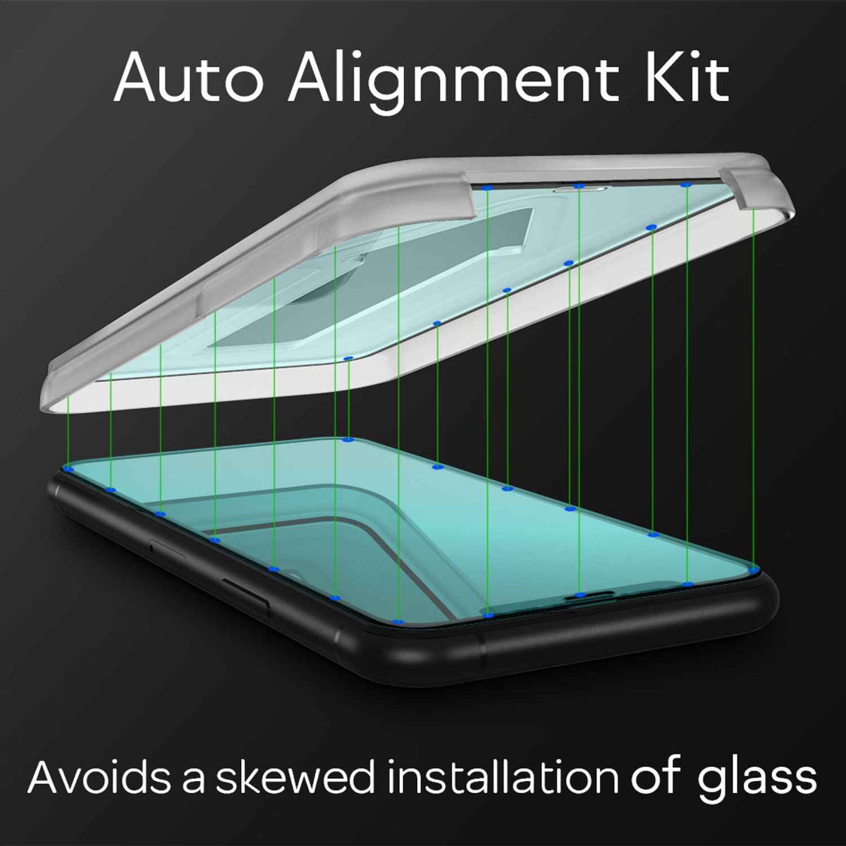 NALIA (2x) Schutzglas & Applikator für iPhone 11 Pro / X / Xs, 9H Tempered Glass