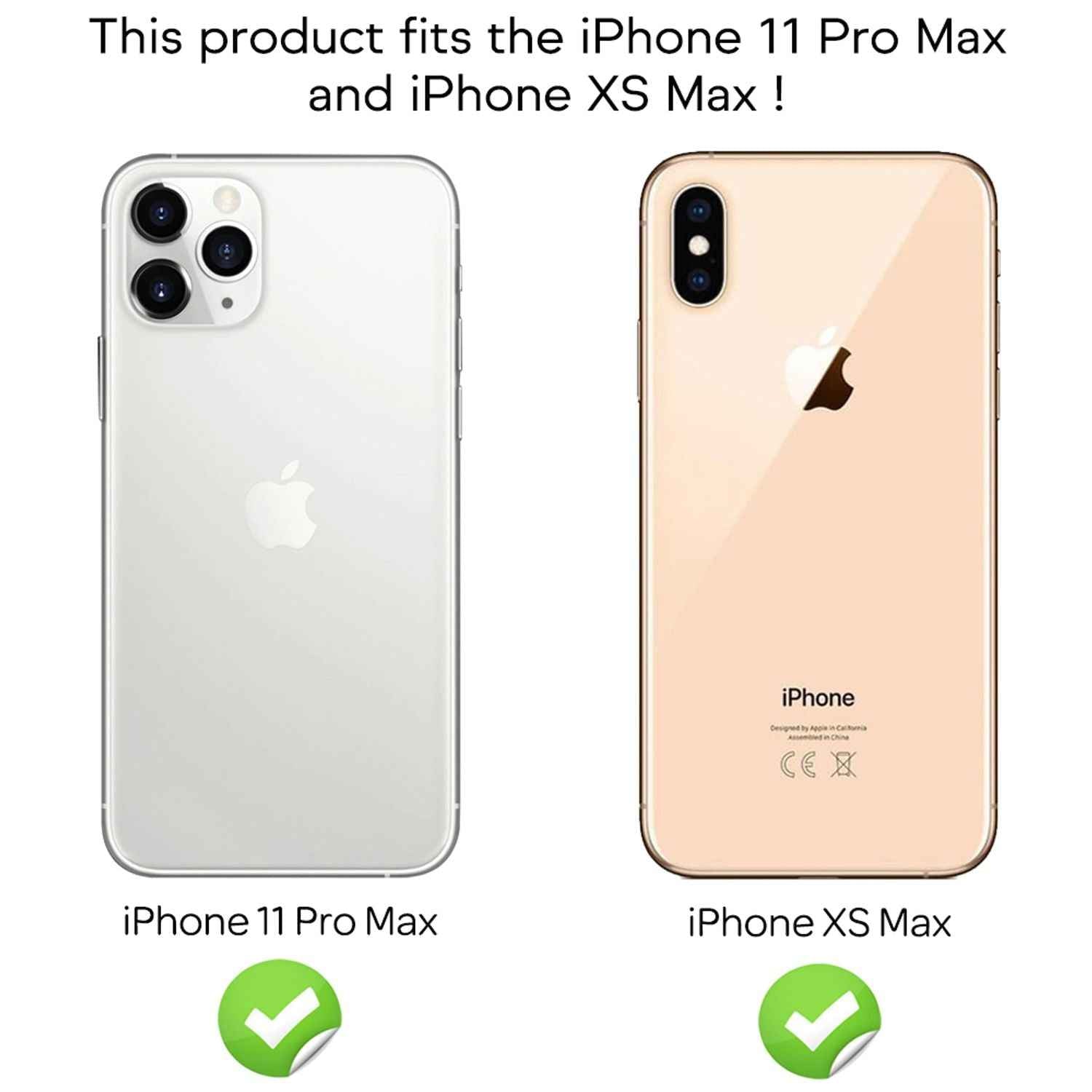 NALIA (2x) Schutzglas & Applikator für iPhone 11 Pro Max/ Xs Max, Tempered Glass