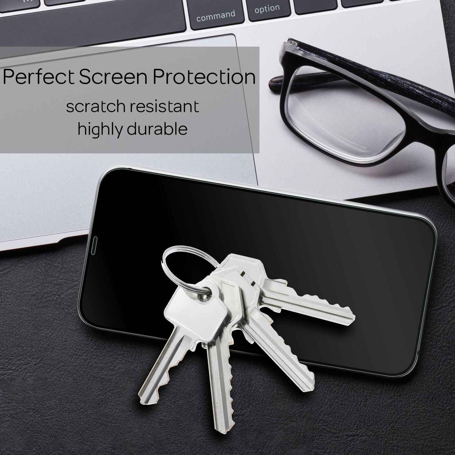 NALIA 4x Schutzglas & Schablone - Set für iPhone 13 Pro Max, Displayschutz Glas