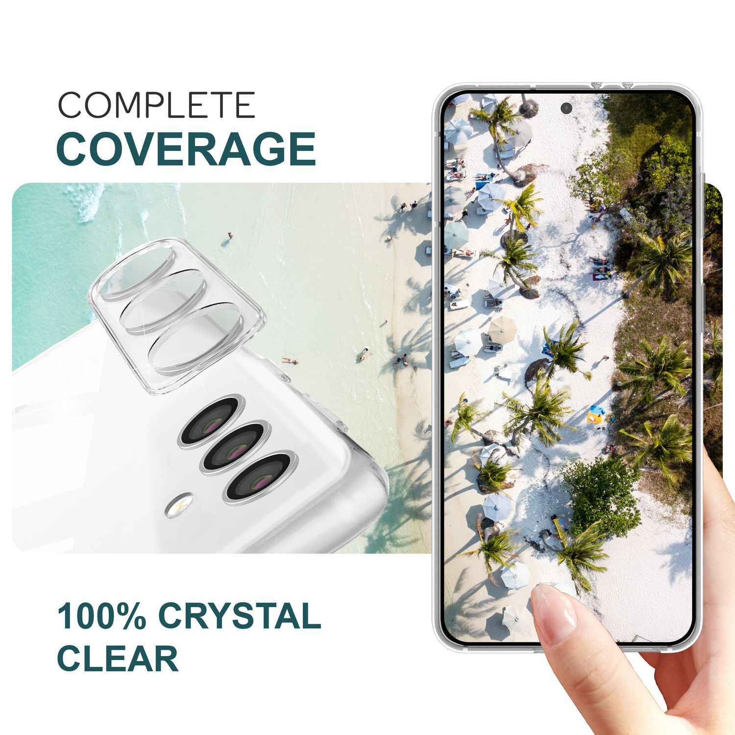 NALIA [2 Stück] Kamera-Schutzglas für Samsung Galaxy S24 Glas, Klarer Kratzfester 9H Linsen-Schutz für Rückkamera