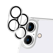NALIA 2x Kamera Schutzglas für iPhone 16, Klarer Linsenschutz für Rückkamera, Transparenter Kameraschutz, Kameraglas