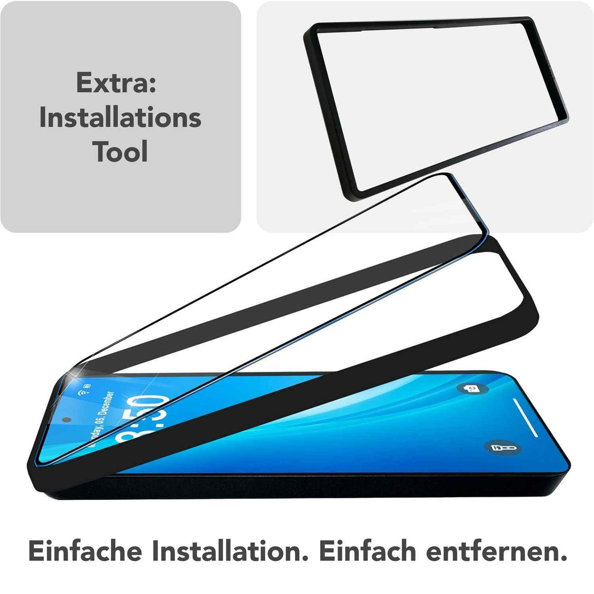 NALIA ArmorGlassX für Samsung Galaxy S25 Ultra Glas, 2x Schutzglas mit Schablone zur Installation, Hochtransparenter Displayschutz mit schwarzem Rand, Oleophobe Glasfolie 9H Härte
