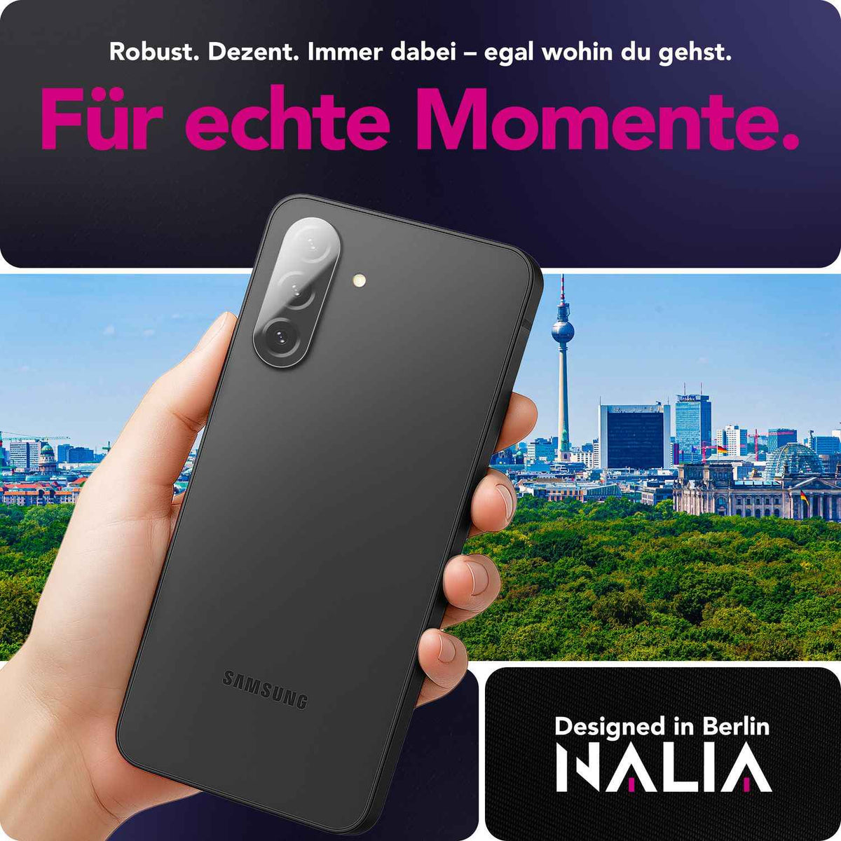 NALIA Focus.X2 MAX Kameraschutz für Samsung Galaxy A26 – 2x Kamera Schutzglas mit 9H Härte, Ultra-Klare Abdeckung für Rückkamera, Hüllenfreundlich, Anti-Fingerabdruck, Kratzfest