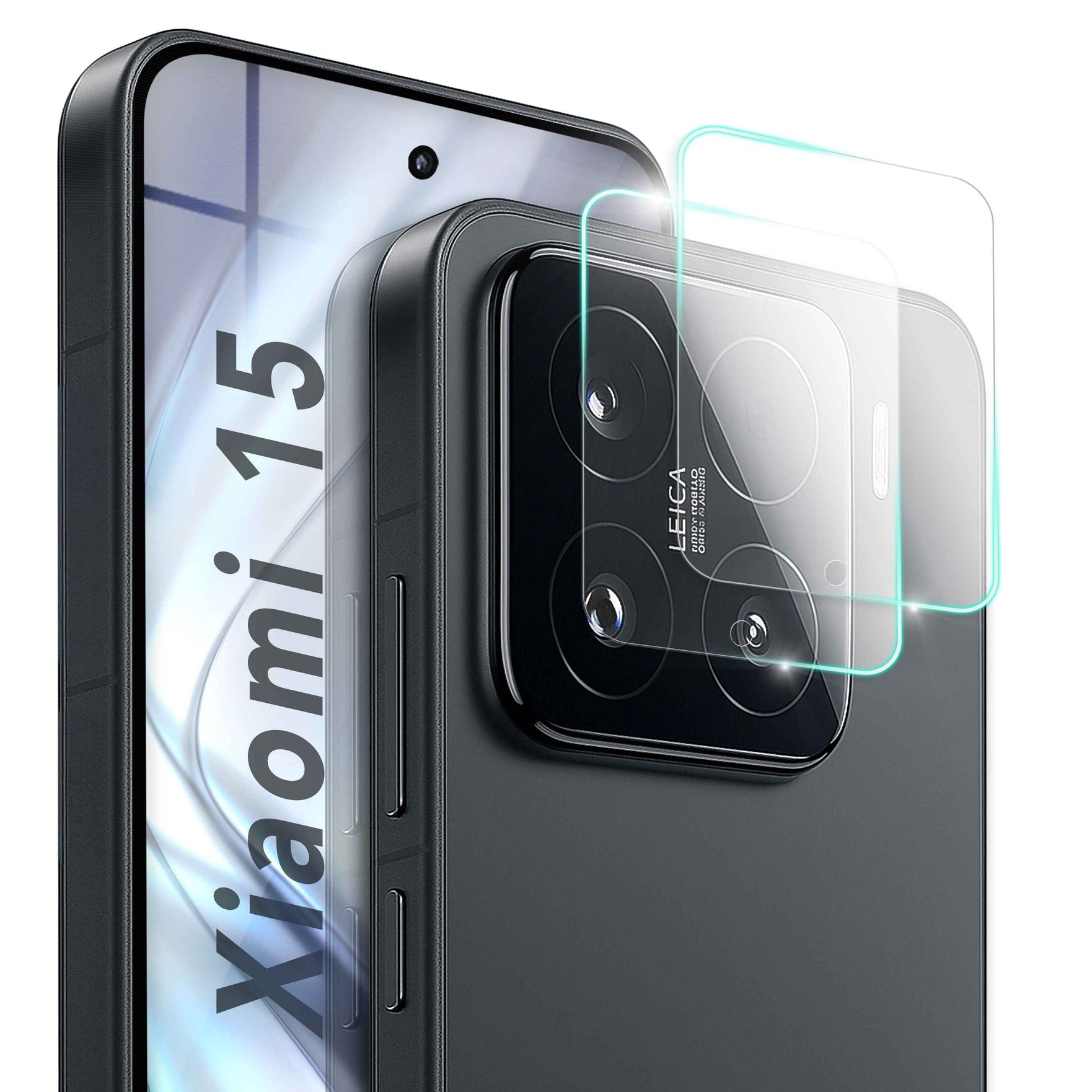 Kamera-Schutzglas Focus.X2 MAX für Xiaomi 15 9H Härte transparent 2er Set