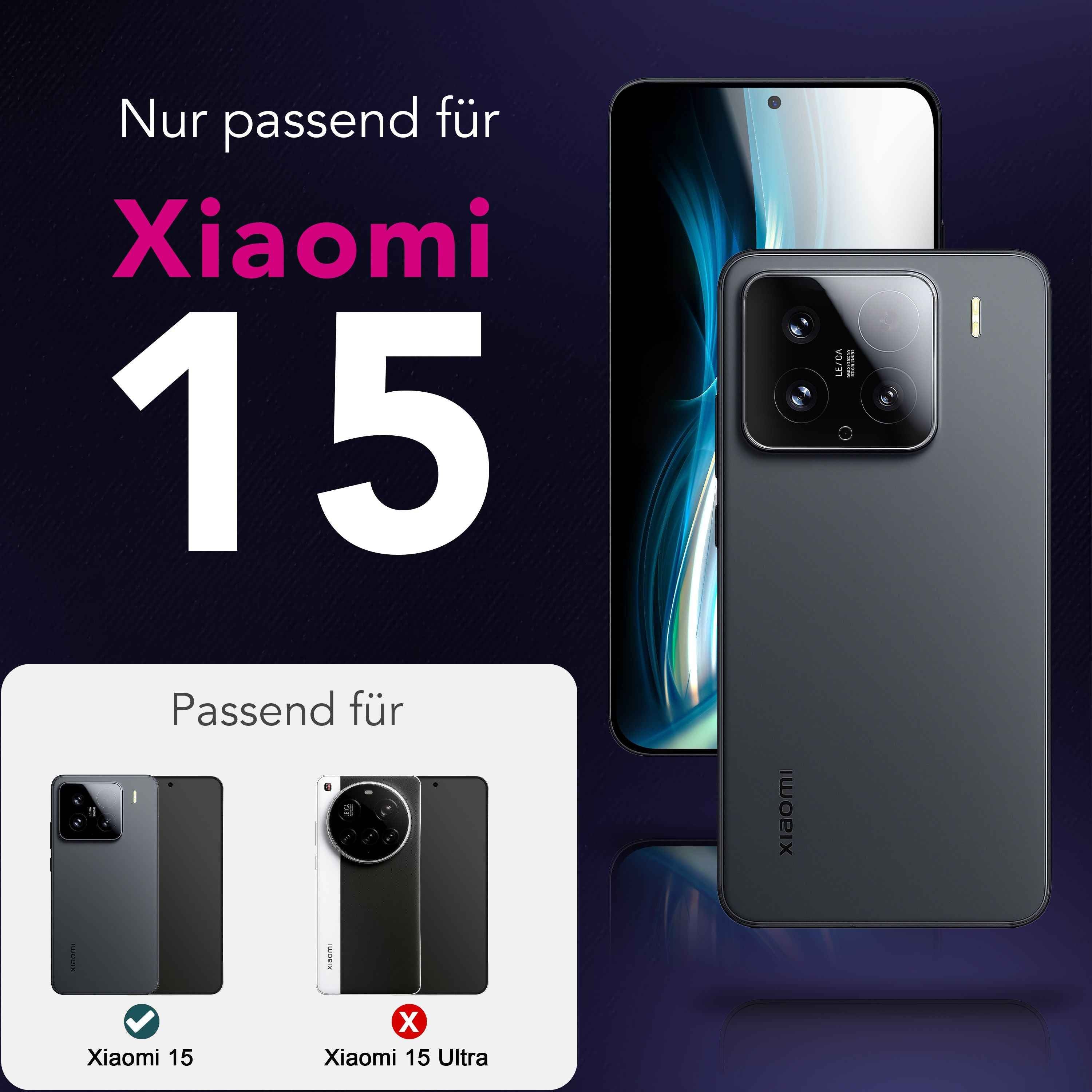 NALIA Focus.X2 MAX Kameraschutz für Xiaomi 15 – 2x Kamera Schutzglas mit 9H Härte, Ultra-Klare Linsen-Abdeckung, Kratzresistent & Fettabweisend, Hüllen-kompatibel, Objektiv-Schutz