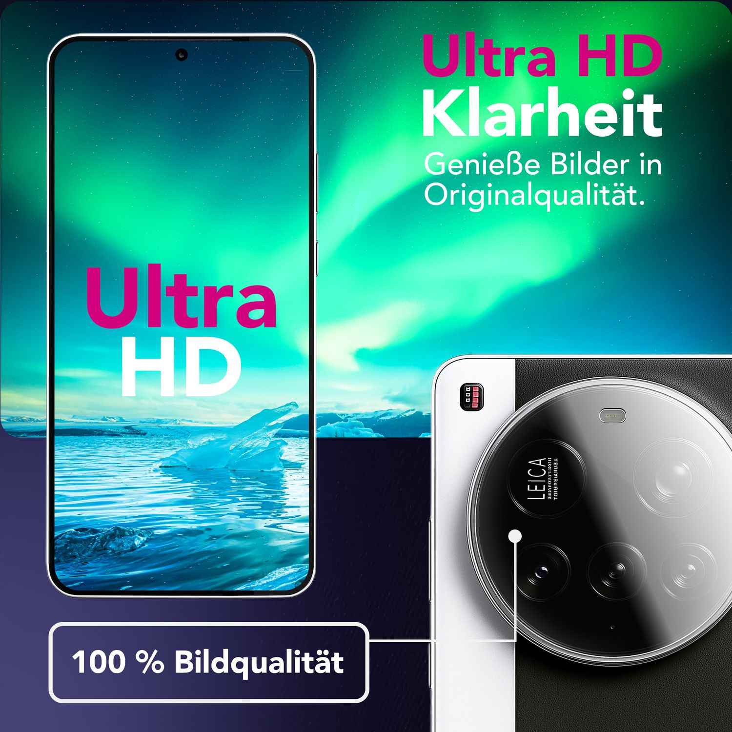 NALIA Focus.X2 MAX Kameraschutz für Xiaomi 15 Ultra – 2x Kamera Schutzglas für Rückkamera, Ultra-Klare 9H Abdeckung, Kratzfest, Passgenauer Objektiv-Schutz, Hüllen-freundlich