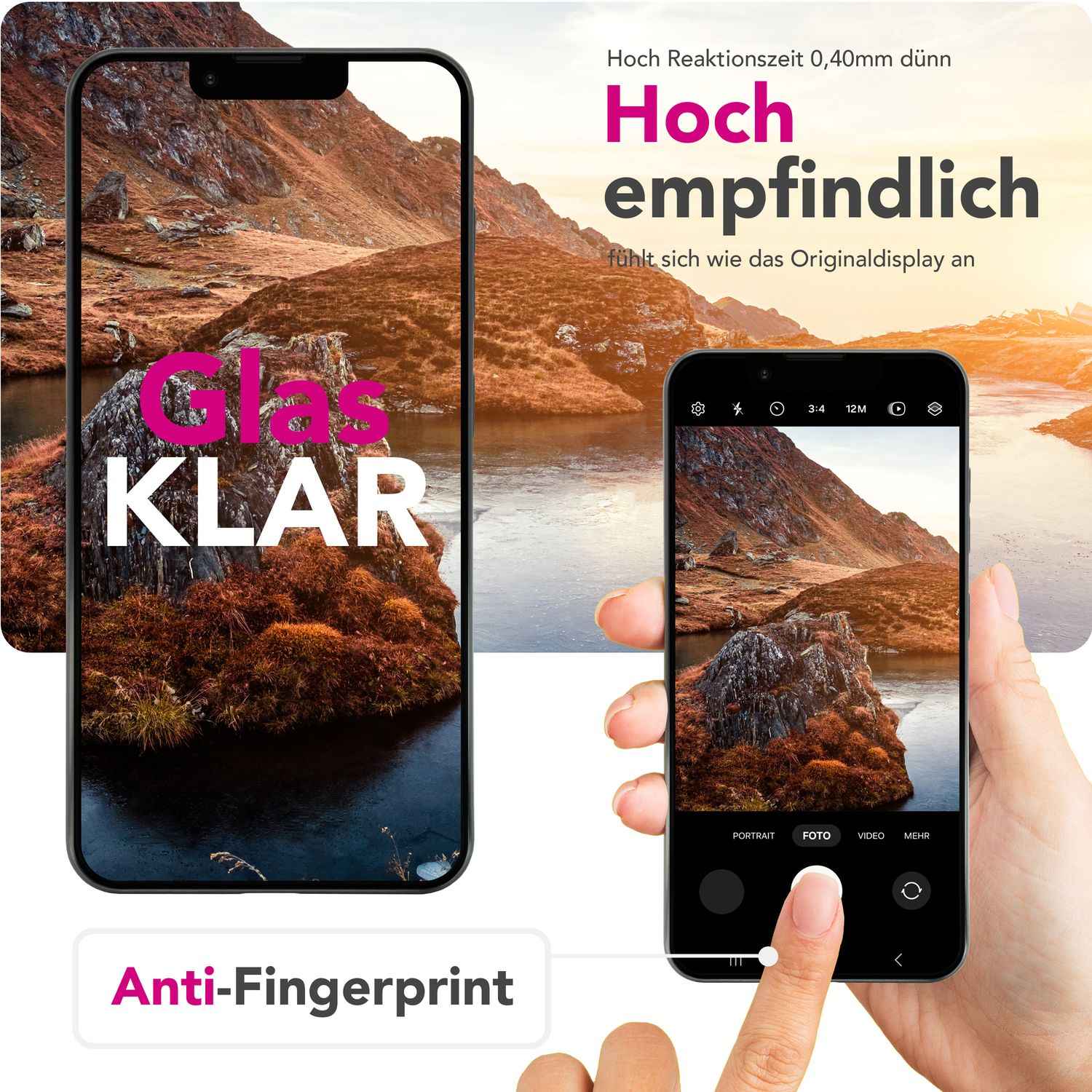 NALIA ArmorGlassX für iPhone 16e Glas, Set 2x Schutzglas [9H], Kristallklarer Displayschutz mit schwarzem Rahmen, Touchfreundlich, Anti-Fingerprint, Kratzfest, Einfache Montage