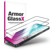 NALIA ArmorGlassX für Xiaomi 15 Ultra Glas, Set 2x Schutzglas [9H], Hochtransparent mit schwarzem Rahmen, Berührungsempfindlich, Anti-Fingerprint, Kratzresistent, Easy Installation