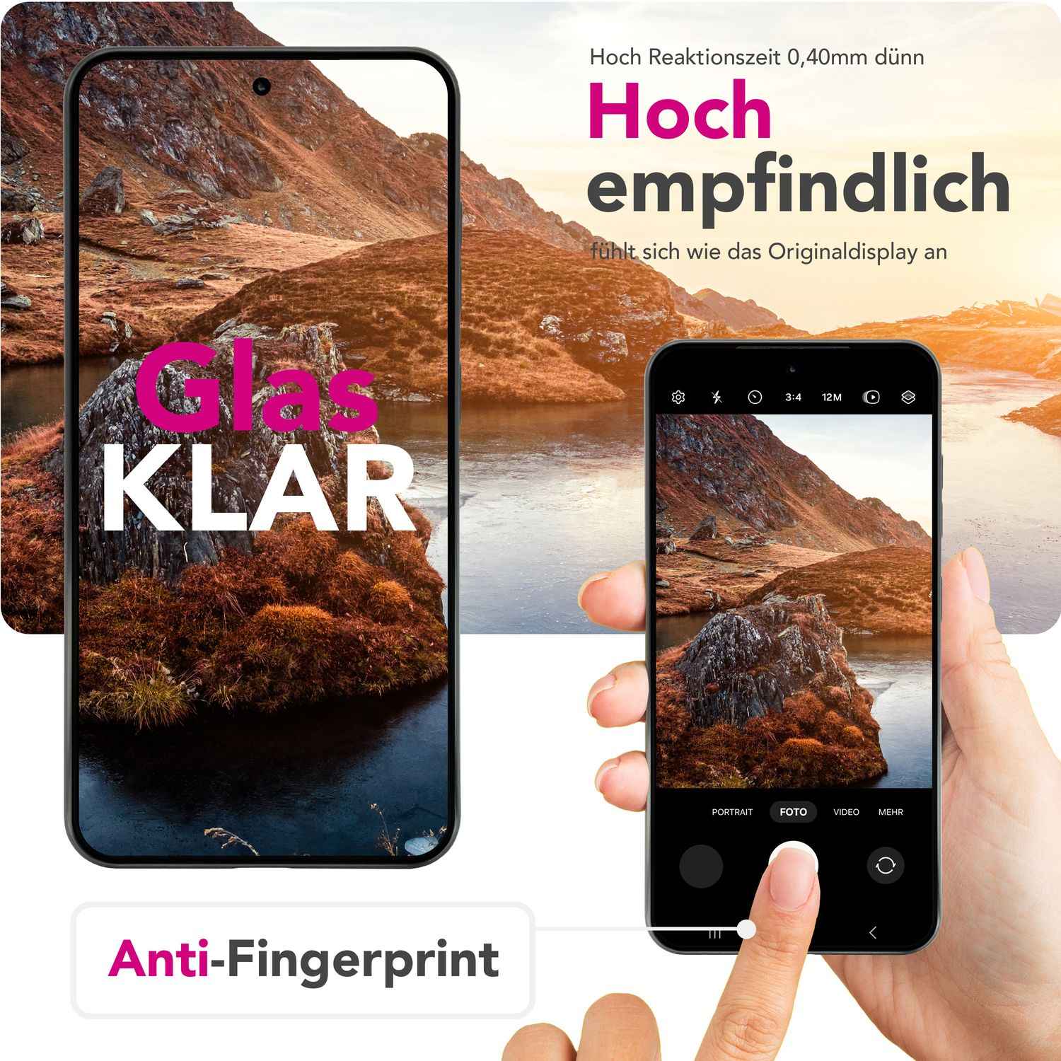 NALIA ArmorGlassX für Xiaomi 15 Ultra Glas, Set 2x Schutzglas [9H], Hochtransparent mit schwarzem Rahmen, Berührungsempfindlich, Anti-Fingerprint, Kratzresistent, Easy Installation
