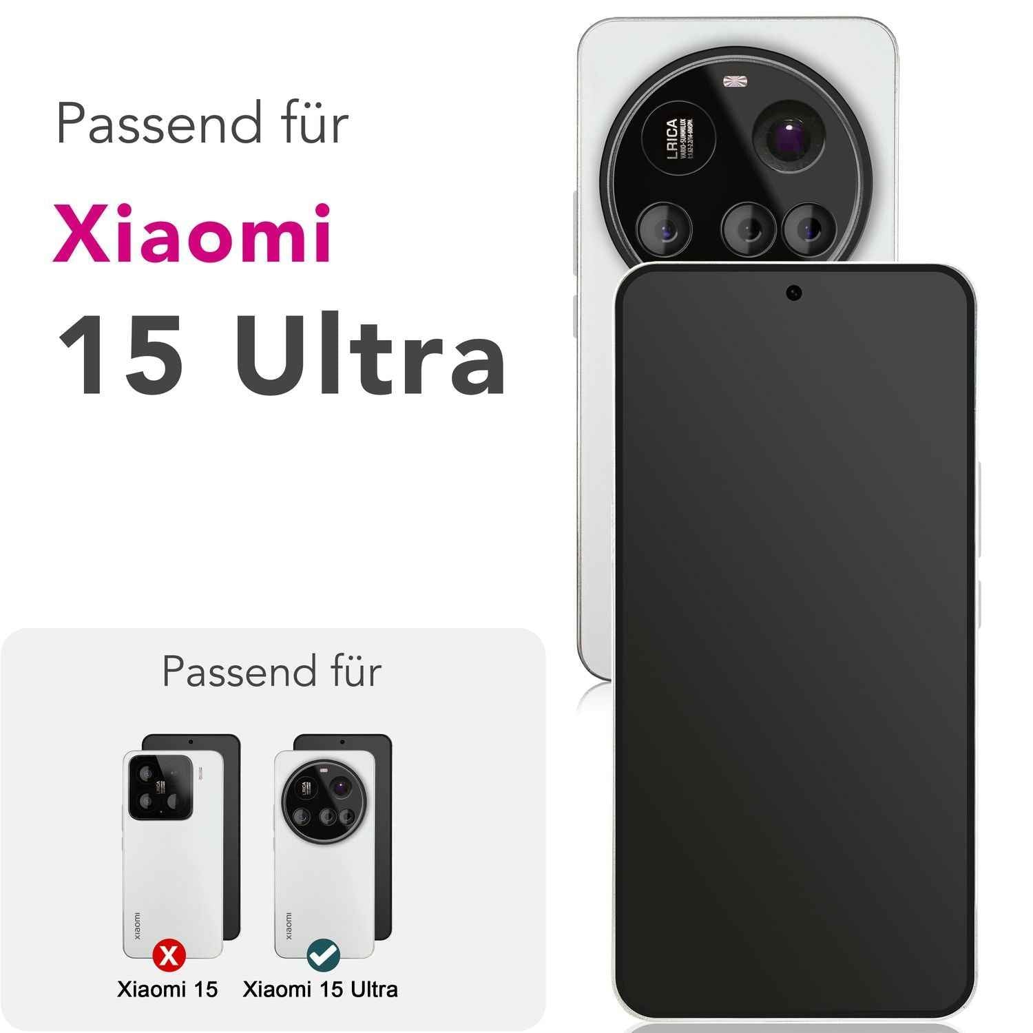 NALIA AntiSpyX für Xiaomi 15 Ultra Glas, Privacy Filter Schutzglas [9H], Blickschutz gegen Seitenblicke, Touch-kompatibel, Gehärtete 9H Glasfolie, Blasenfrei, Kratzfest, Oleophob