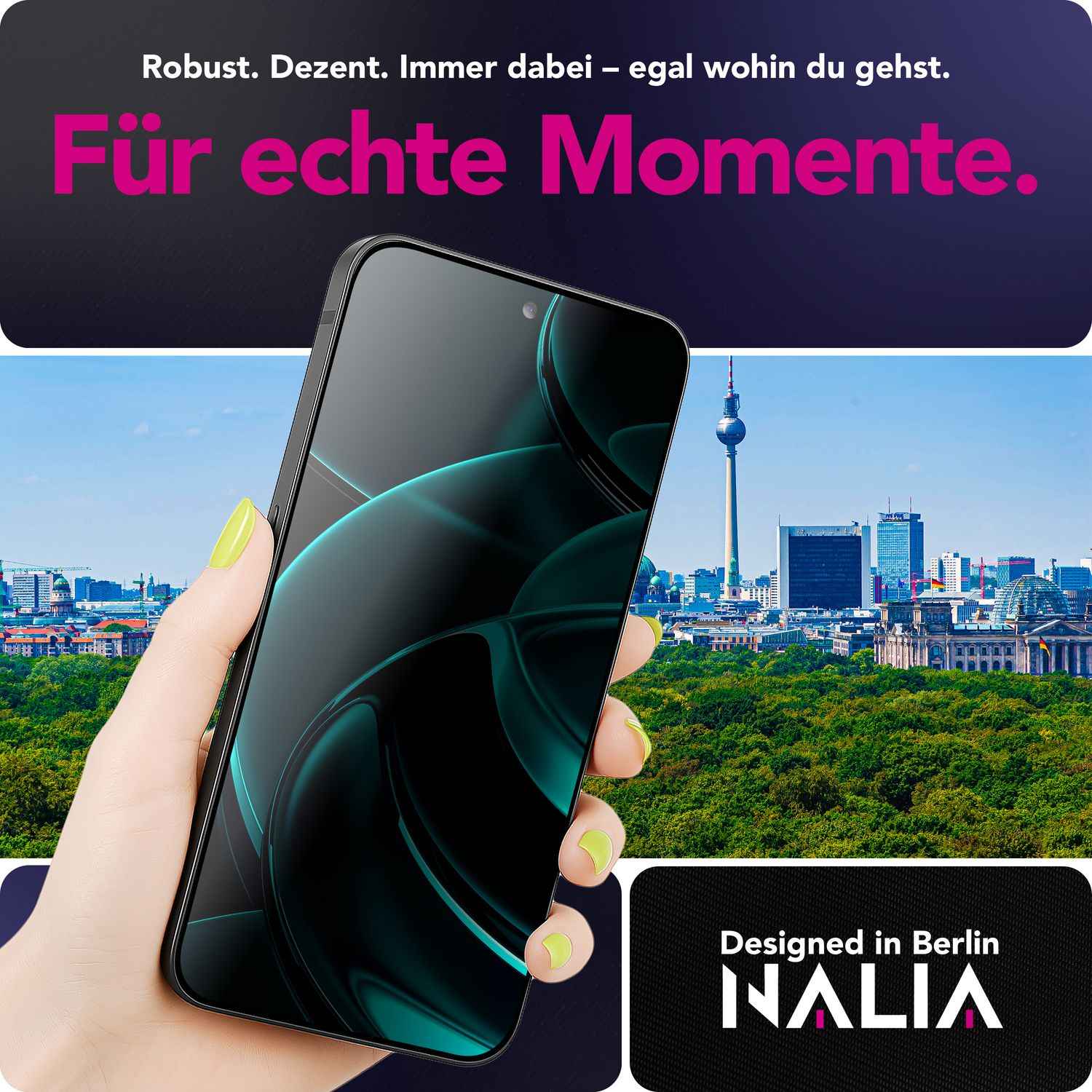 NALIA Display Glas AntiSpyX für Google Pixel 10 Pro XL (Diskreter Blickschutz), gehärtetes 9H Schutzglas, Anti-Spy, Displayschutz für Privatsphäre, Kratzfest, Hüllen-kompatibel