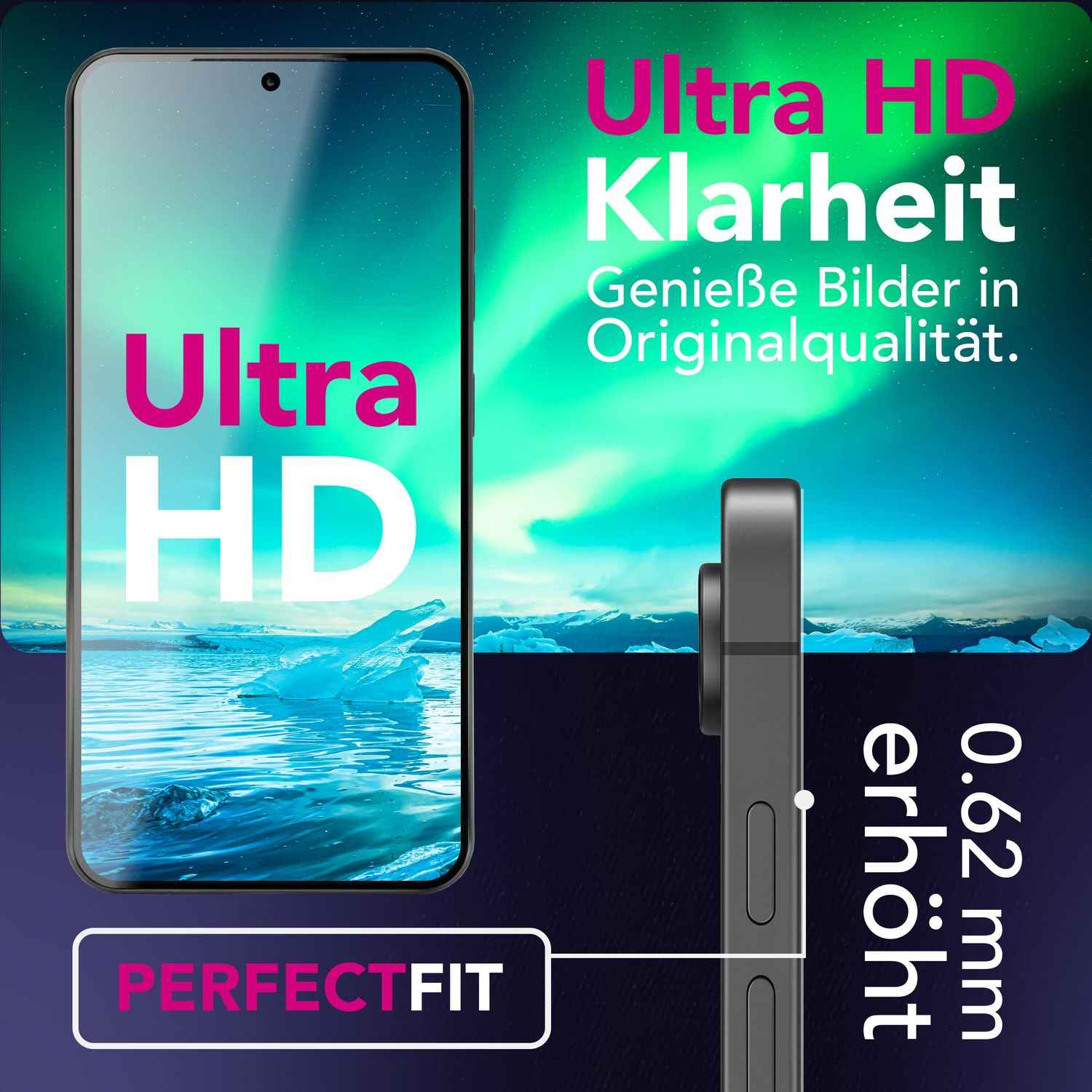 NALIA Display Glas AntiSpyX für Google Pixel 10 Pro XL (Diskreter Blickschutz), gehärtetes 9H Schutzglas, Anti-Spy, Displayschutz für Privatsphäre, Kratzfest, Hüllen-kompatibel