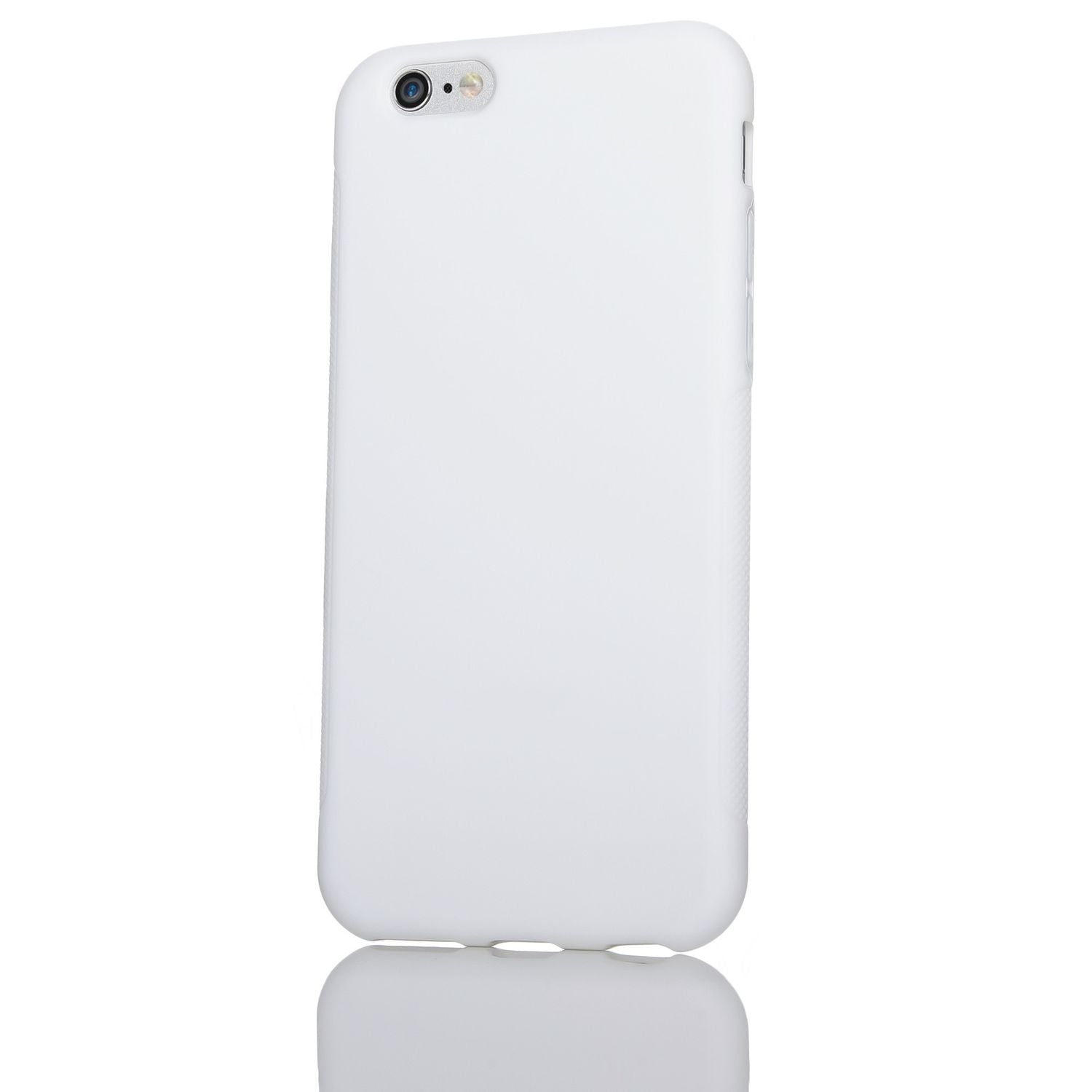 Silikonhülle Anti-Slip matt weiß für iPhone 6/6S | NALIA Berlin