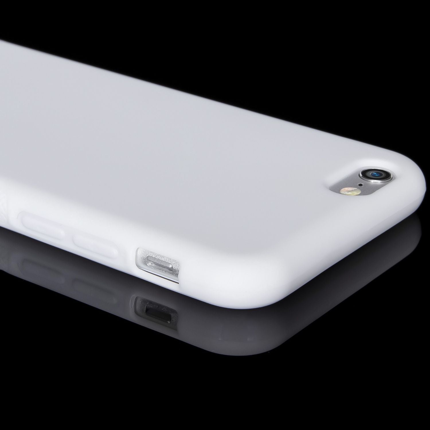 Silikonhülle Anti-Slip matt weiß für iPhone 6/6S | NALIA Berlin