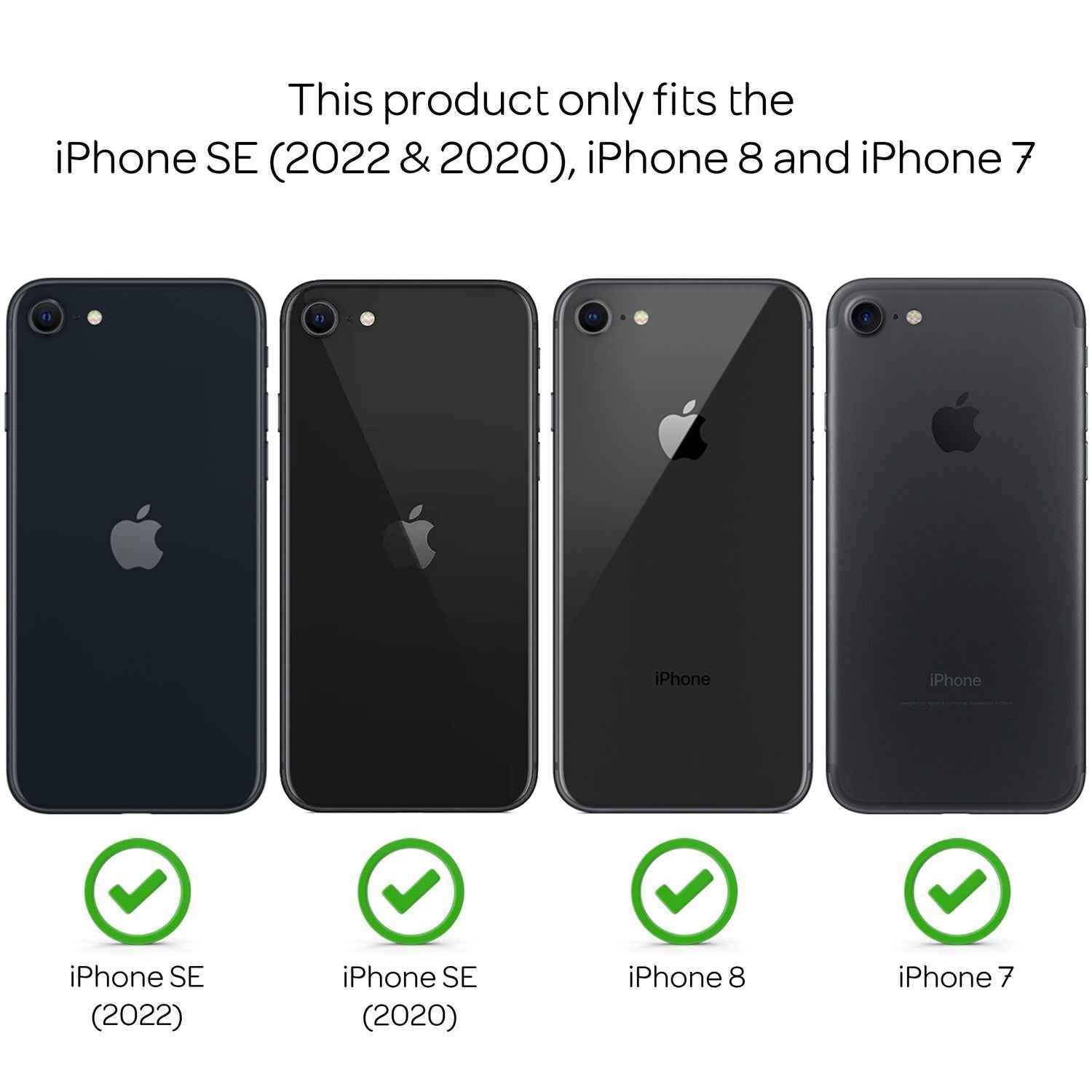 NALIA Handy Hülle für iPhone SE 2022 / SE 2020 / 8 / 7, Herz Case Cover Schutz