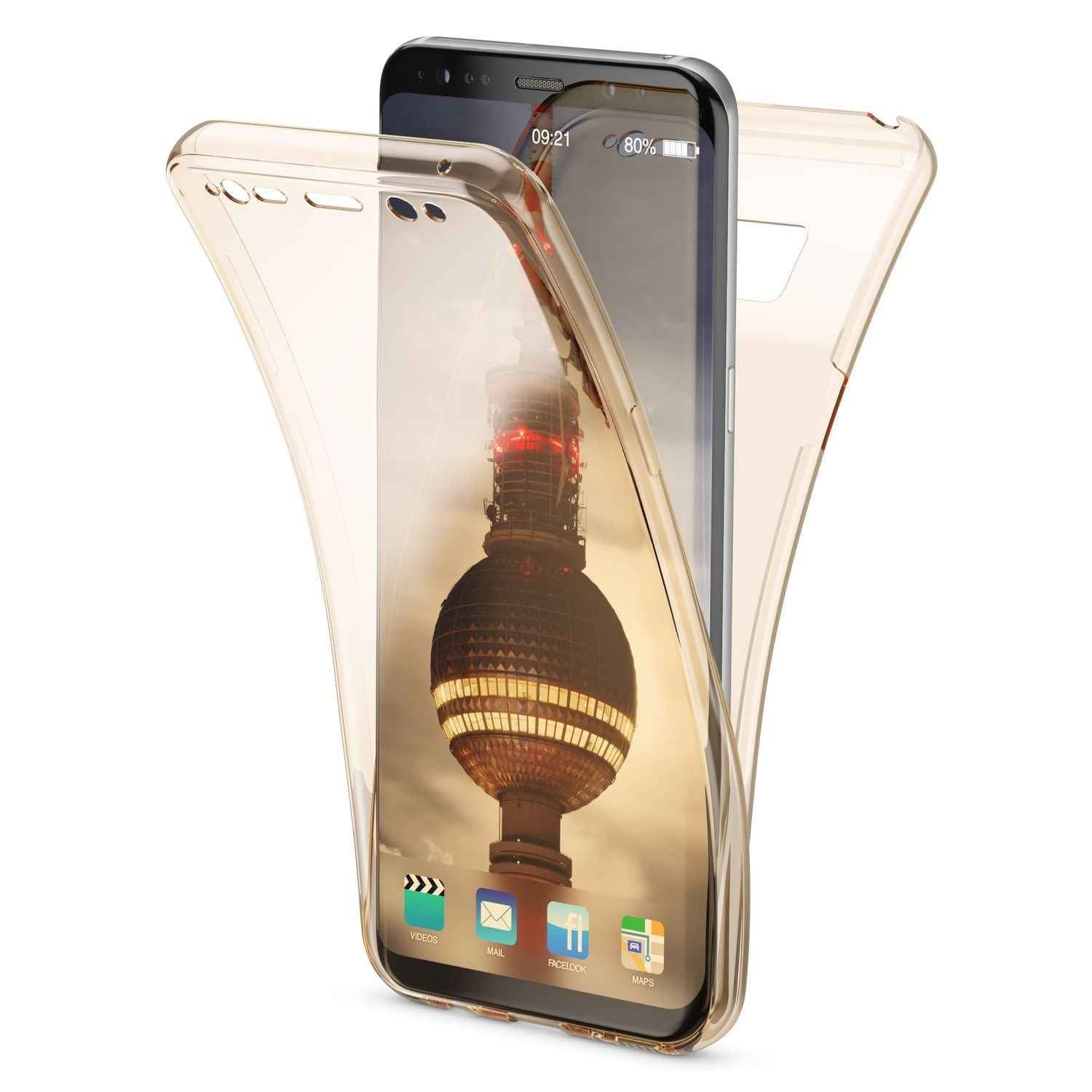 NALIA 360 Grad Hülle für Samsung Galaxy S8 Plus, Full Cover Rundum Doppel Schutz