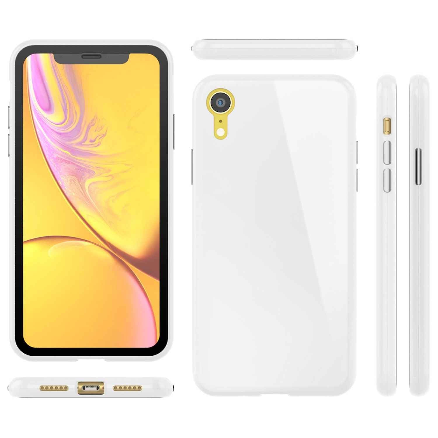 NALIA 360° Magnet Hülle für iPhone XR, Slim Hard Case Cover mit Display Schutz