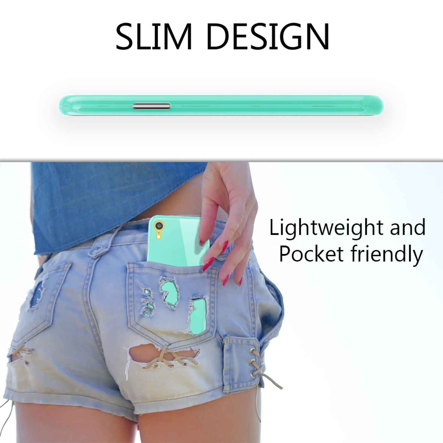 NALIA 360° Magnet Hülle für iPhone XR, Slim Hard Case Cover mit Display Schutz