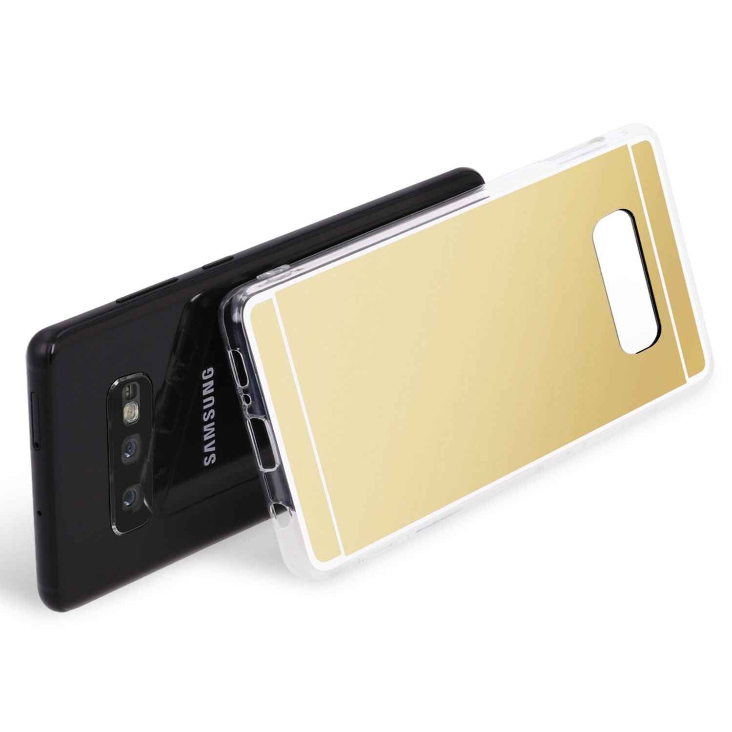 NALIA Spiegel Hülle für Samsung Galaxy S10e, Slim Handyhülle Mirror Case Cover